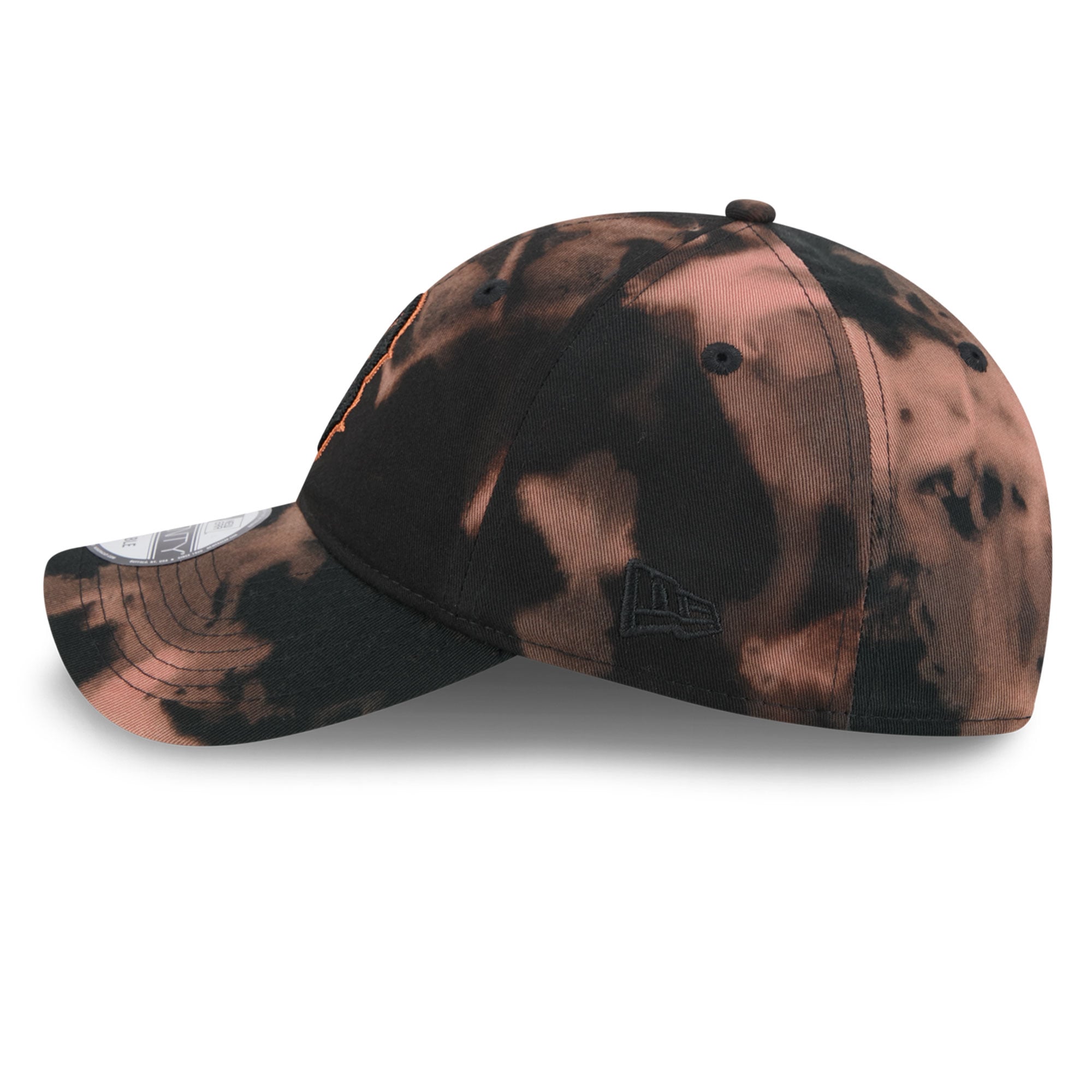 Men's New Era Black Boston Red Sox Bleach Wash 9TWENTY Adjustable Hat