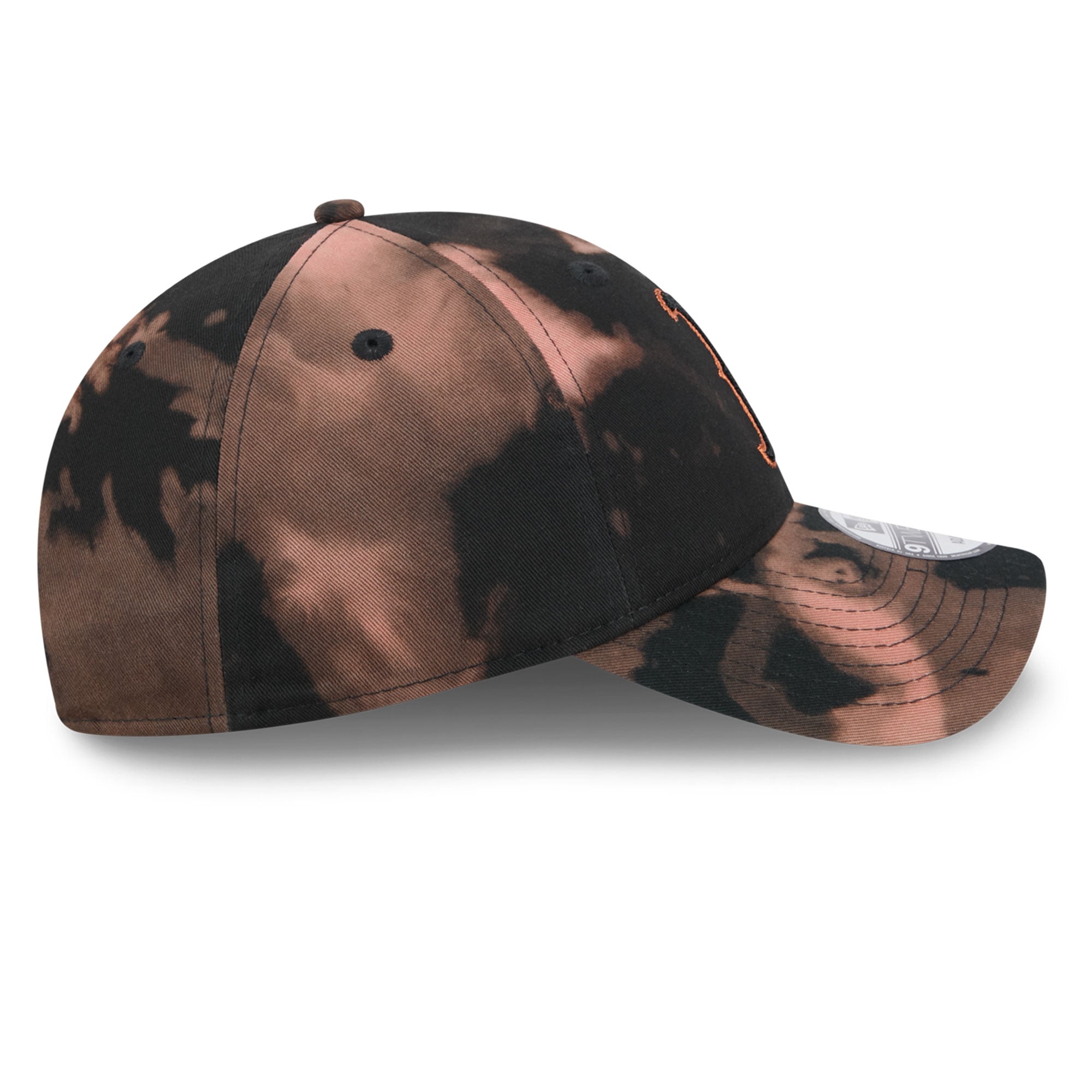 Men's New Era Black Boston Red Sox Bleach Wash 9TWENTY Adjustable Hat