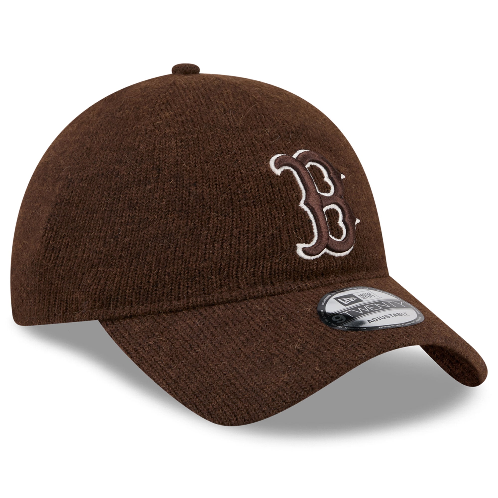 Casquette ajustable New Era marron Boston Red Sox Open Market en laine 9TWENTY pour homme