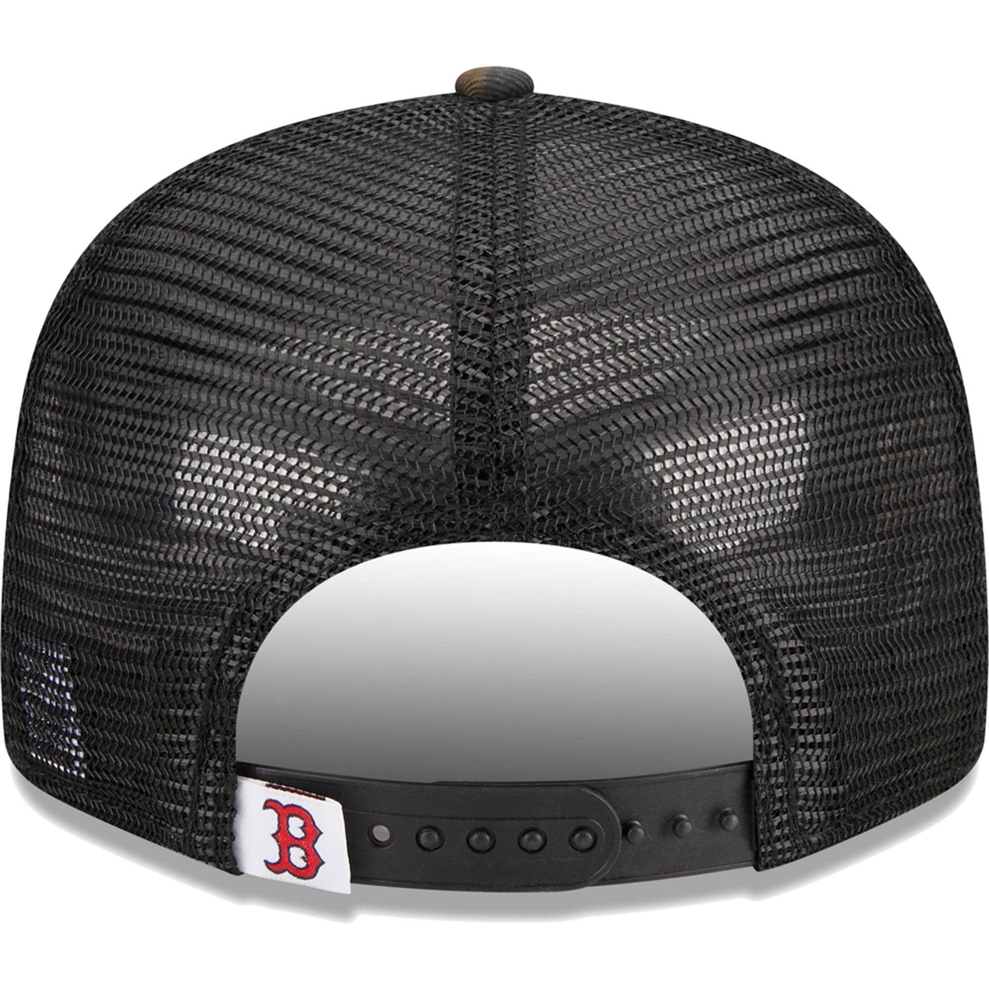 Casquette New Era Camo Boston Red Sox Woodland Camo Trucker 9FIFTY Snapback pour homme