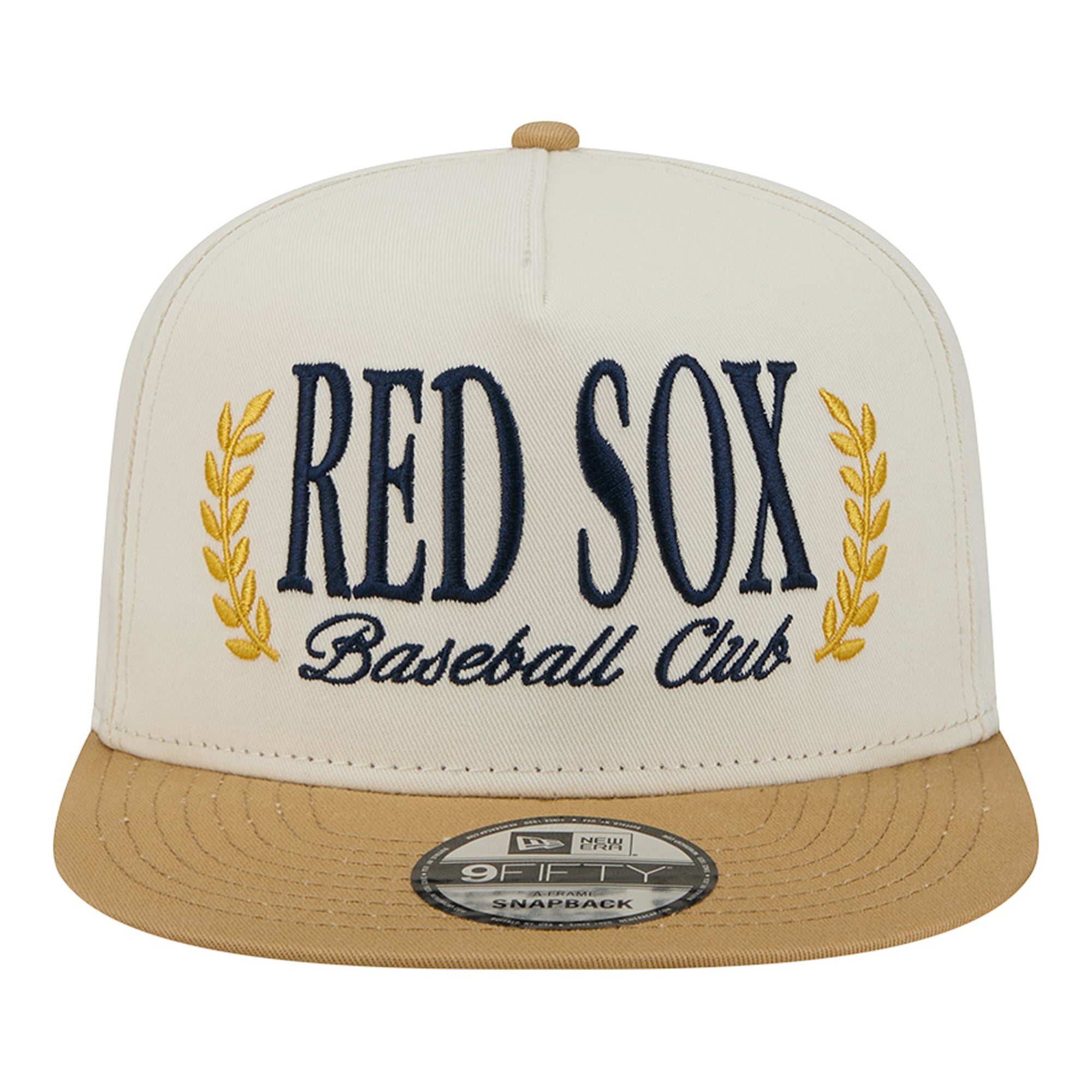 Casquette snapback New Era crème Boston Red Sox Club 9FIFTY pour homme
