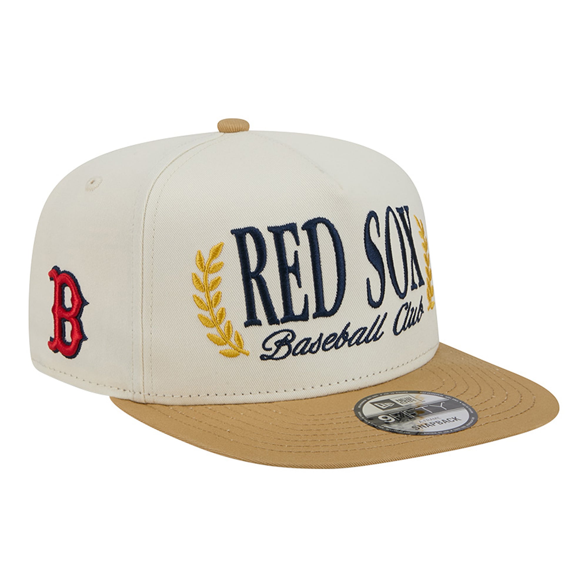 Casquette snapback New Era crème Boston Red Sox Club 9FIFTY pour homme