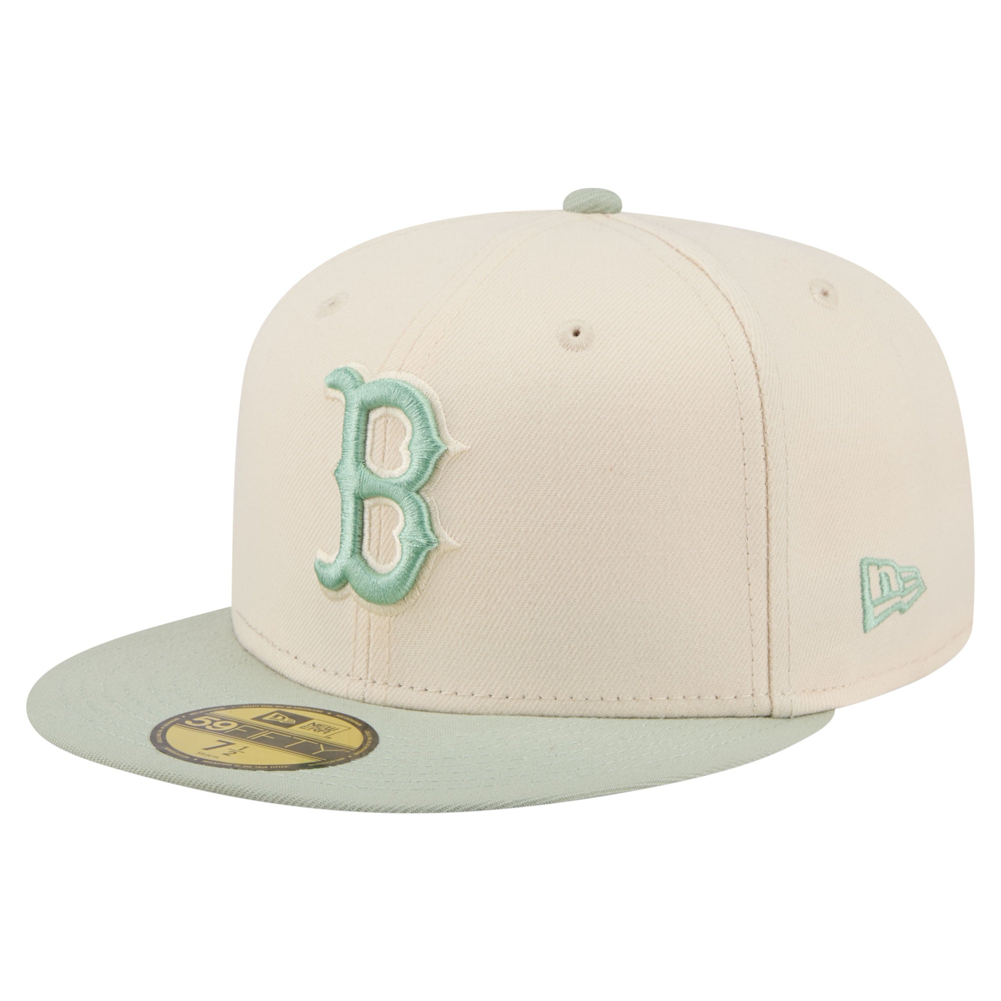 Red Color Style Boston Red Sox New Era Color Pack 59FIFTY Fitted Hat - Cream/Green