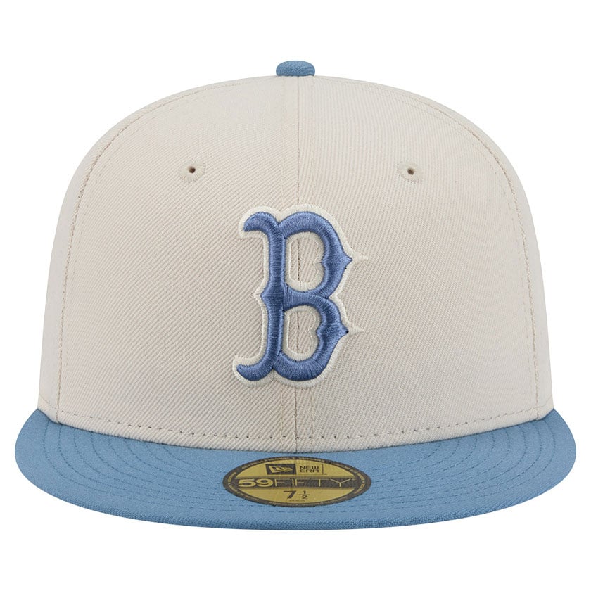 Casquette ajustée New Era 59FIFTY pour homme, coloris bleu clair/marron, Boston Red Sox