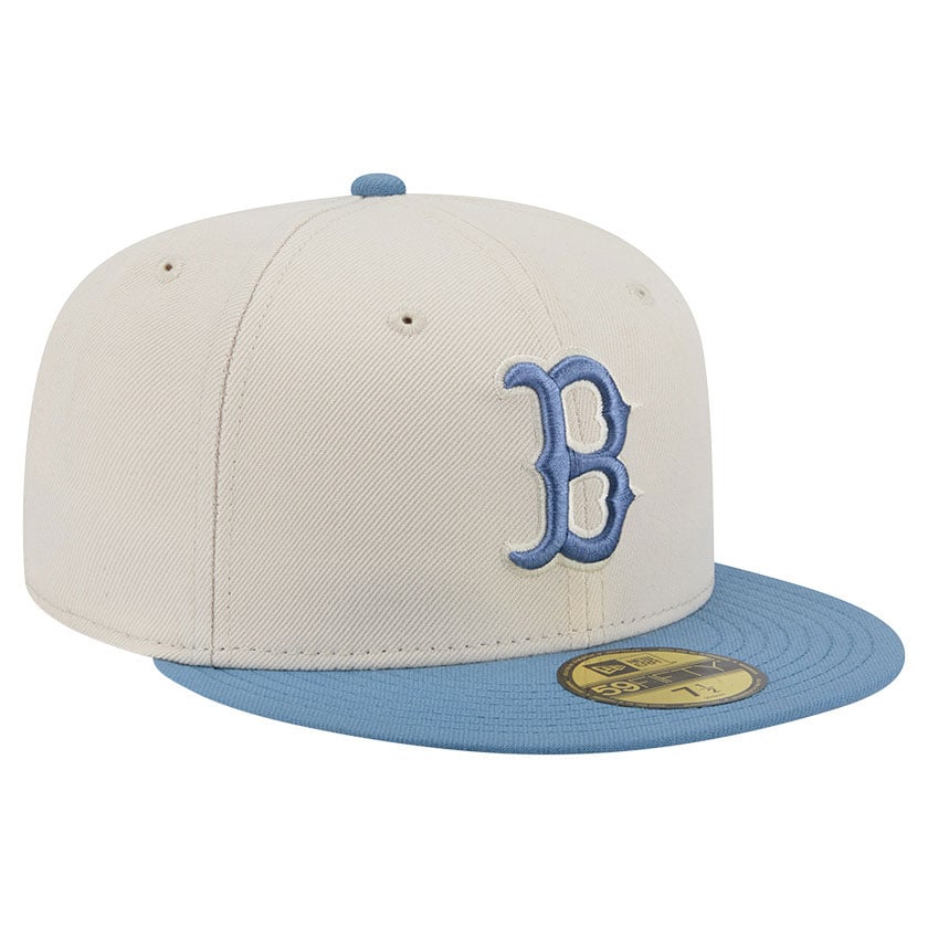 Casquette ajustée New Era 59FIFTY pour homme, coloris bleu clair/marron, Boston Red Sox