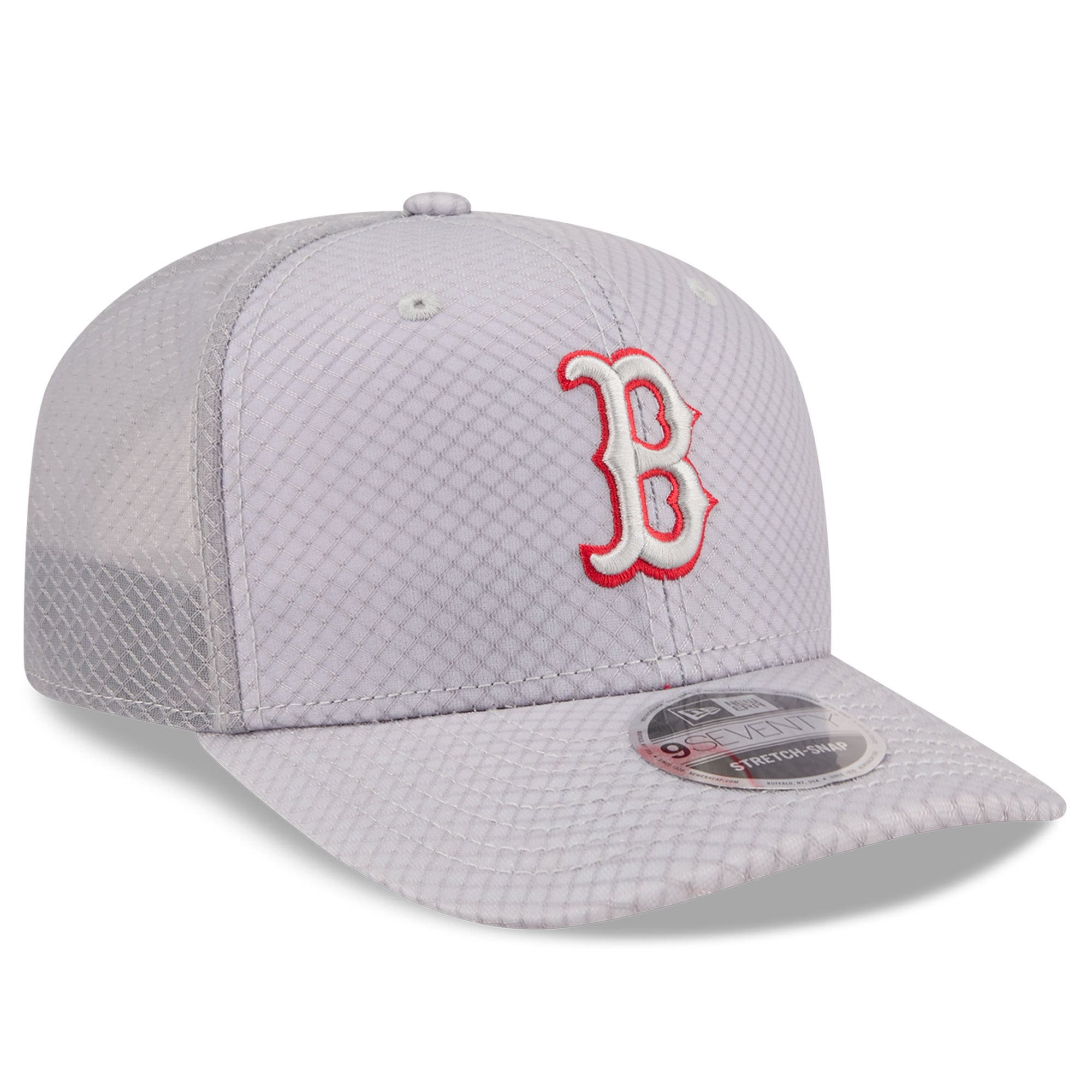 Casquette trucker ajustable New Era grise Boston Red Sox 9SEVENTY pour homme