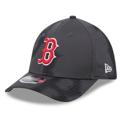  Boston Red Sox New Era Halftone 39THIRTY Flex Hat - Gray