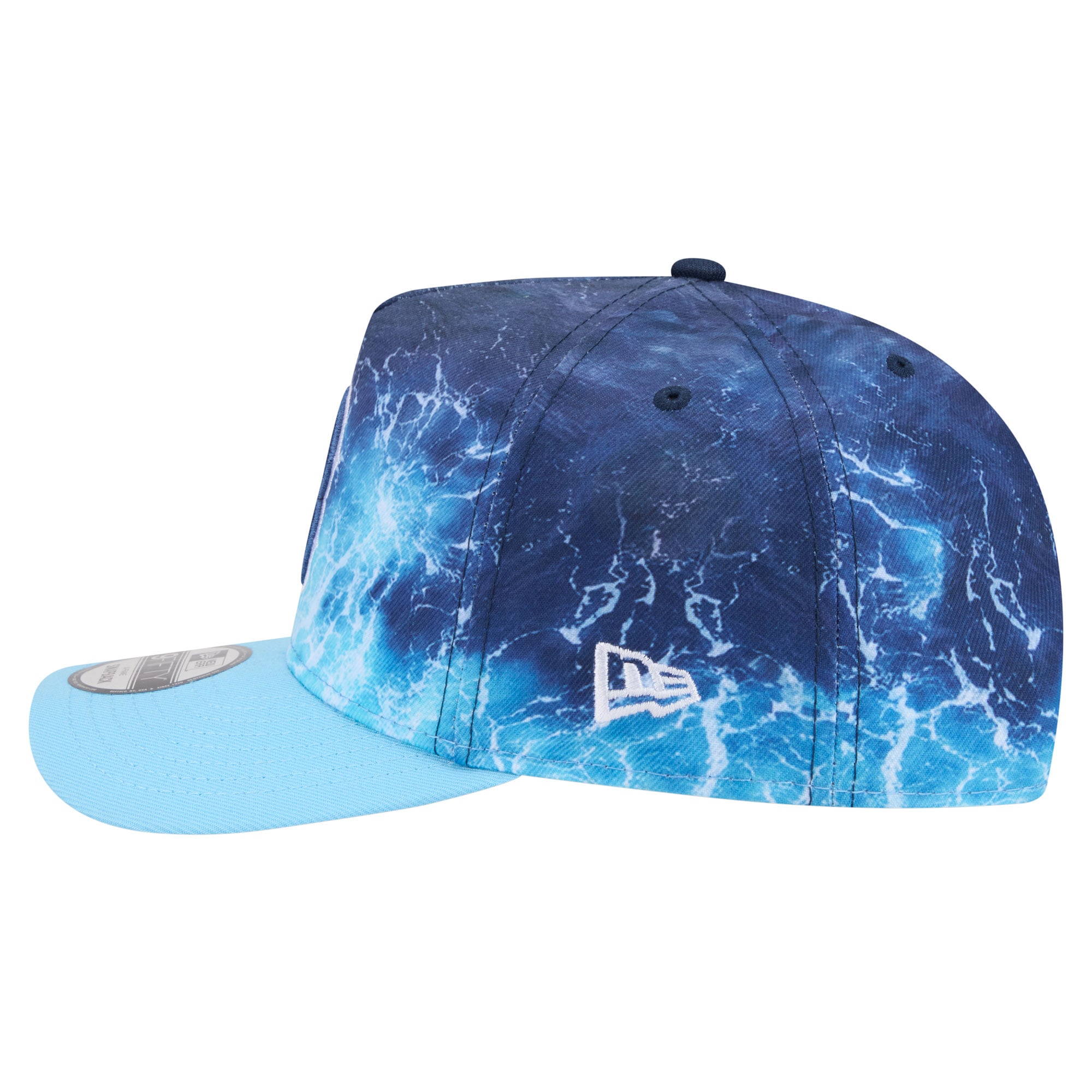 Casquette snapback New Era bleu clair Boston Red Sox Deep Water Pre-Curved 9FIFTY pour homme