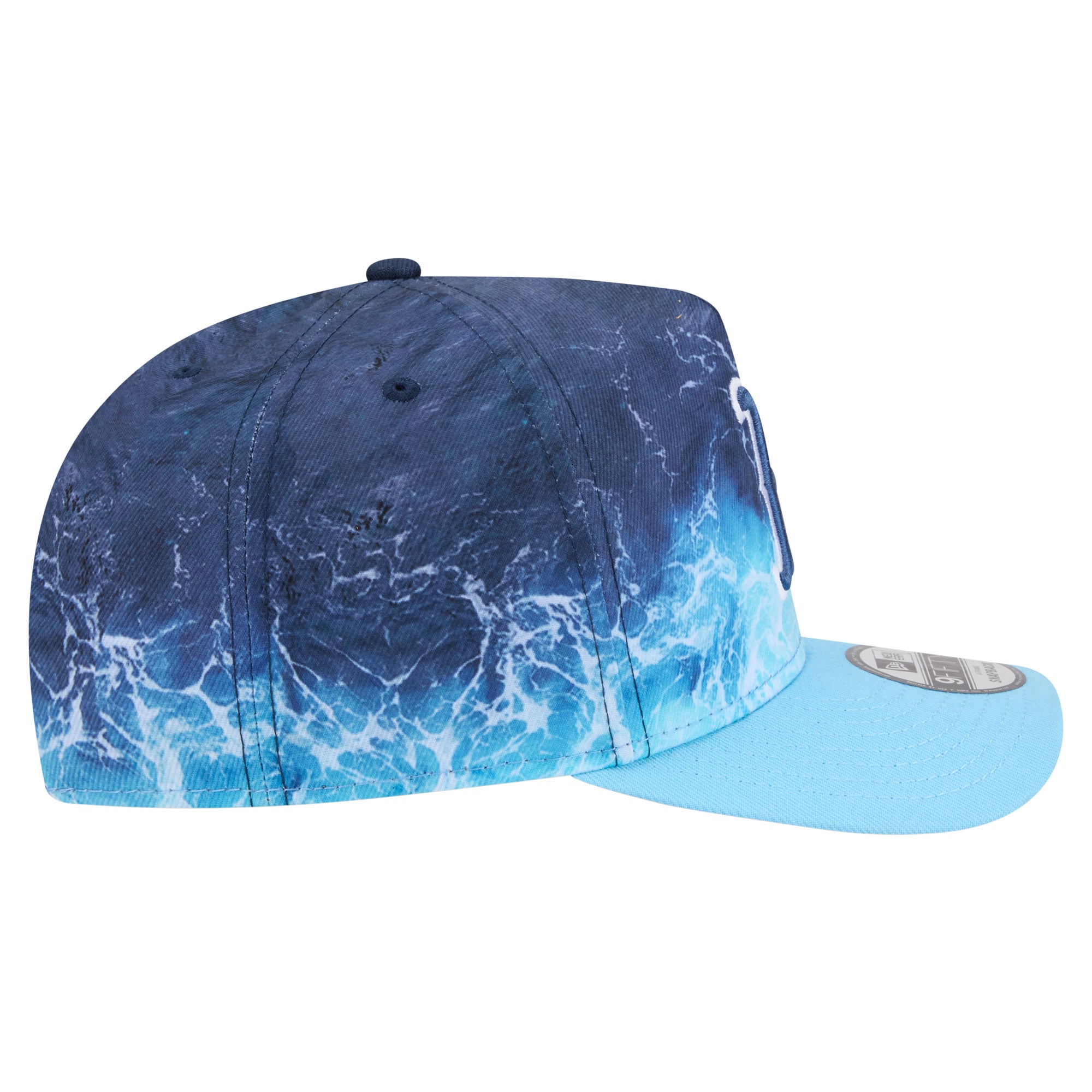 Casquette snapback New Era bleu clair Boston Red Sox Deep Water Pre-Curved 9FIFTY pour homme