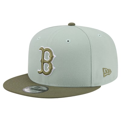 Boston Red Sox New Era Color Pack 9FIFTY Snapback Hat - Light Green/Olive