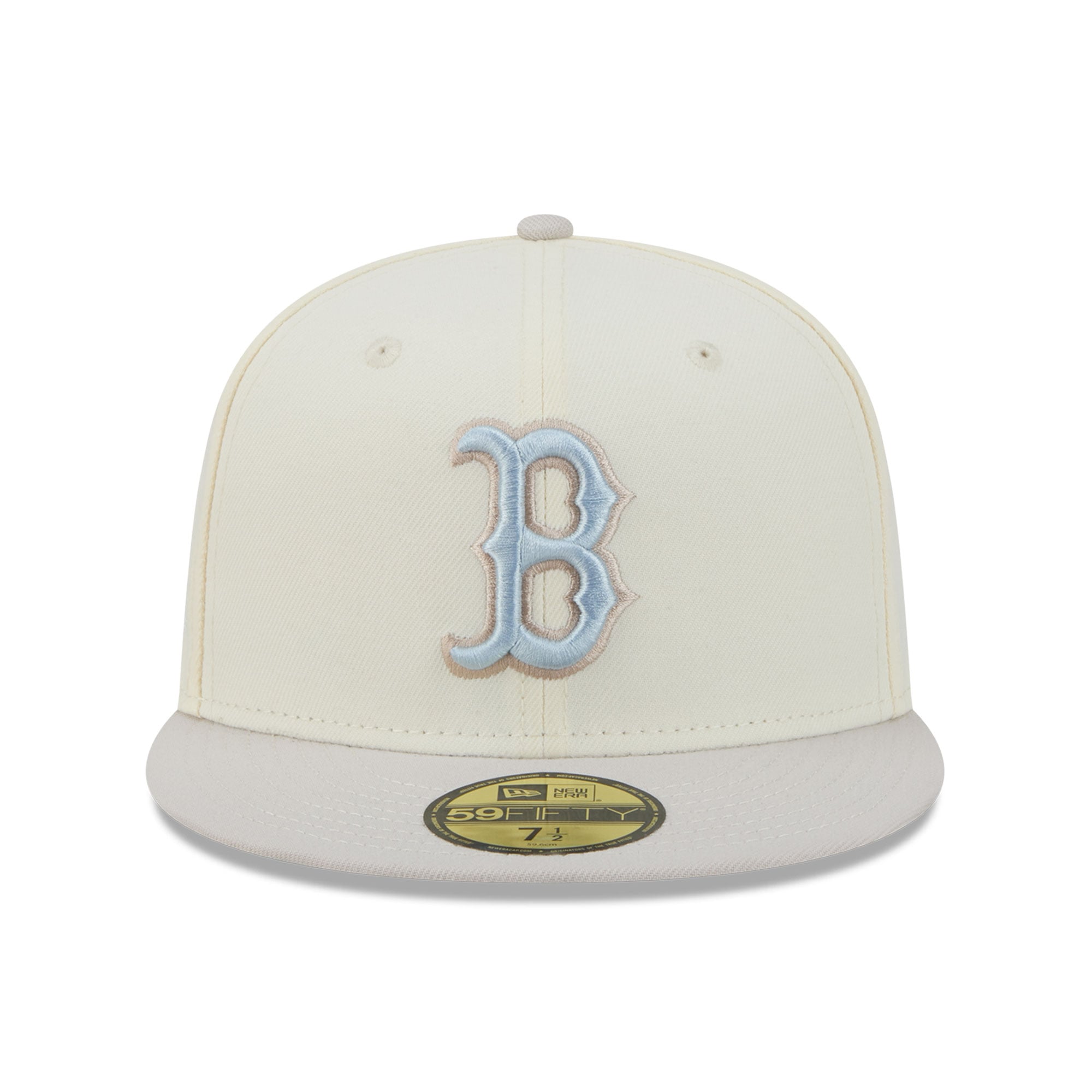 Men's New Era  Natural Boston Red Sox Crisp Equinox World Series 59FIFTY Fitted Hat