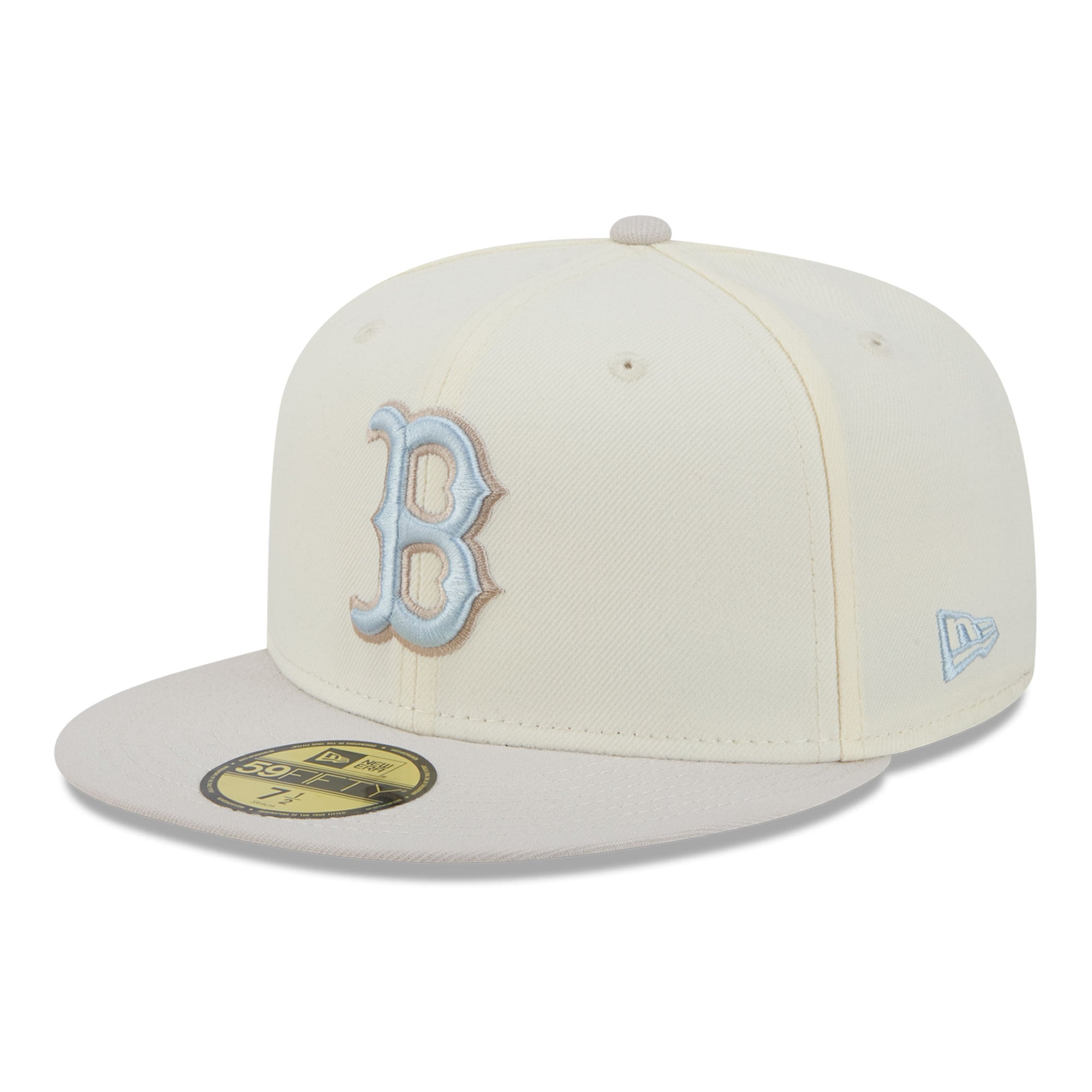 Men's New Era  Natural Boston Red Sox Crisp Equinox World Series 59FIFTY Fitted Hat