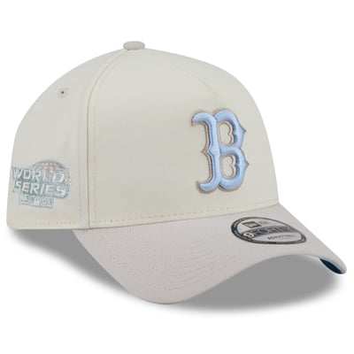 Boston Red Sox New Era Crisp Equinox World Series 9FORTY A-Frame Adjustable Hat - Natural