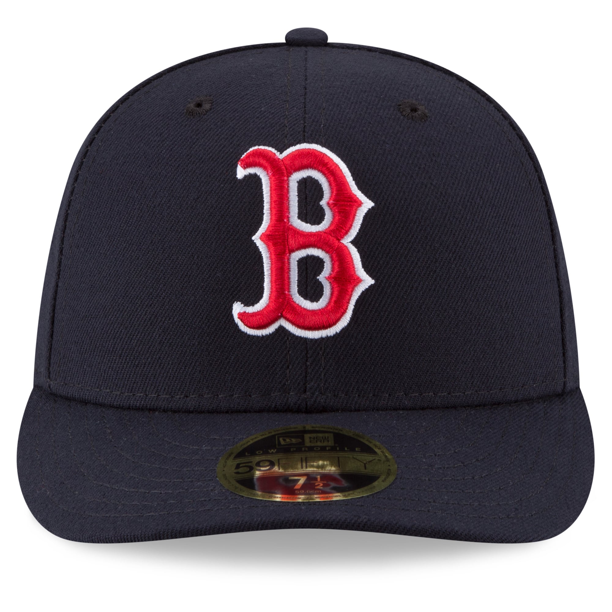 Casquette ajustée New Era 59FIFTY pour homme, bleu marine, Boston Red Sox, 2026 MLB, écusson latéral, profil bas