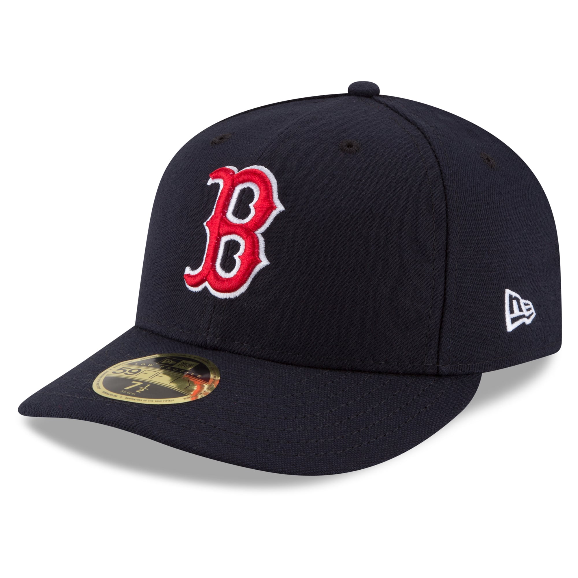 Casquette ajustée New Era 59FIFTY pour homme, bleu marine, Boston Red Sox, 2026 MLB, écusson latéral, profil bas