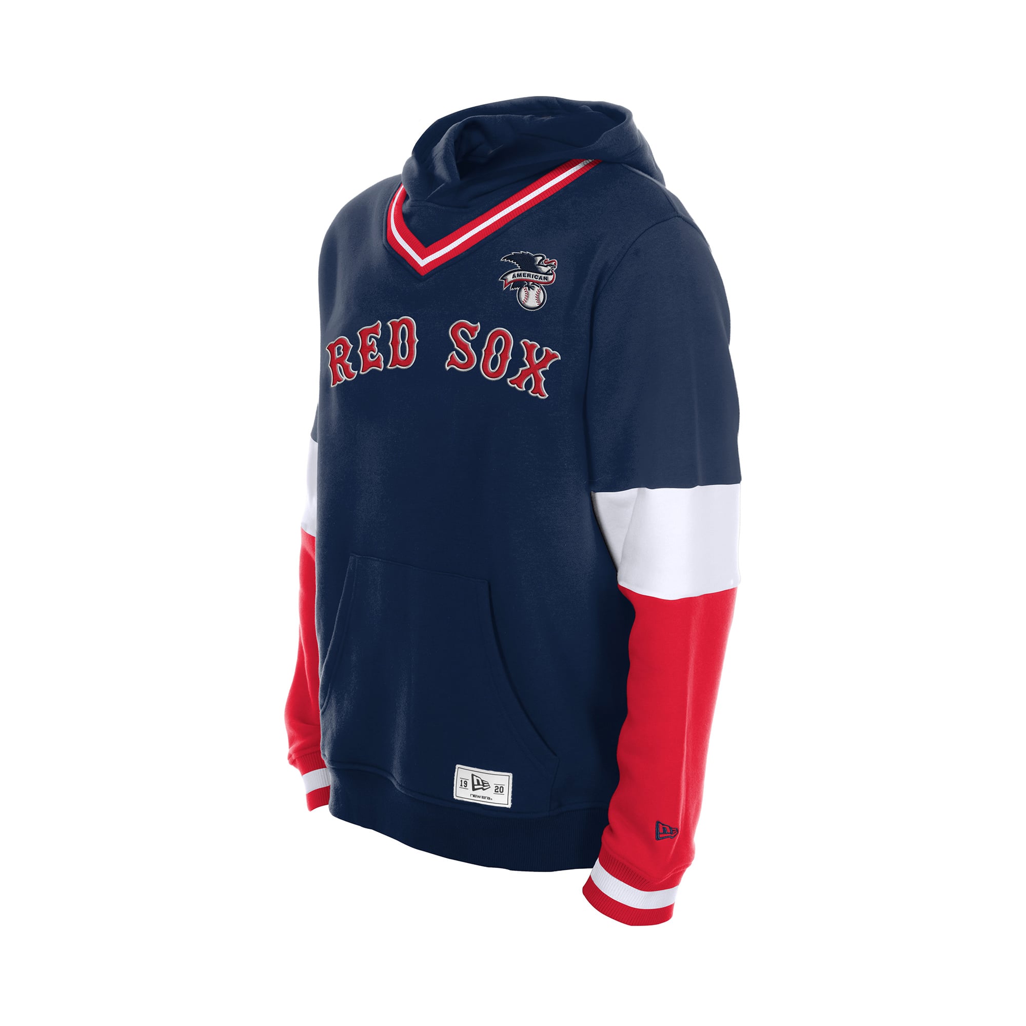 Sweat à capuche New Era bleu marine Boston Red Sox pour homme