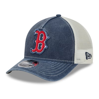  Boston Red Sox New Era Fan 9FORTY A-Frame Trucker Adjustable Hat - Navy