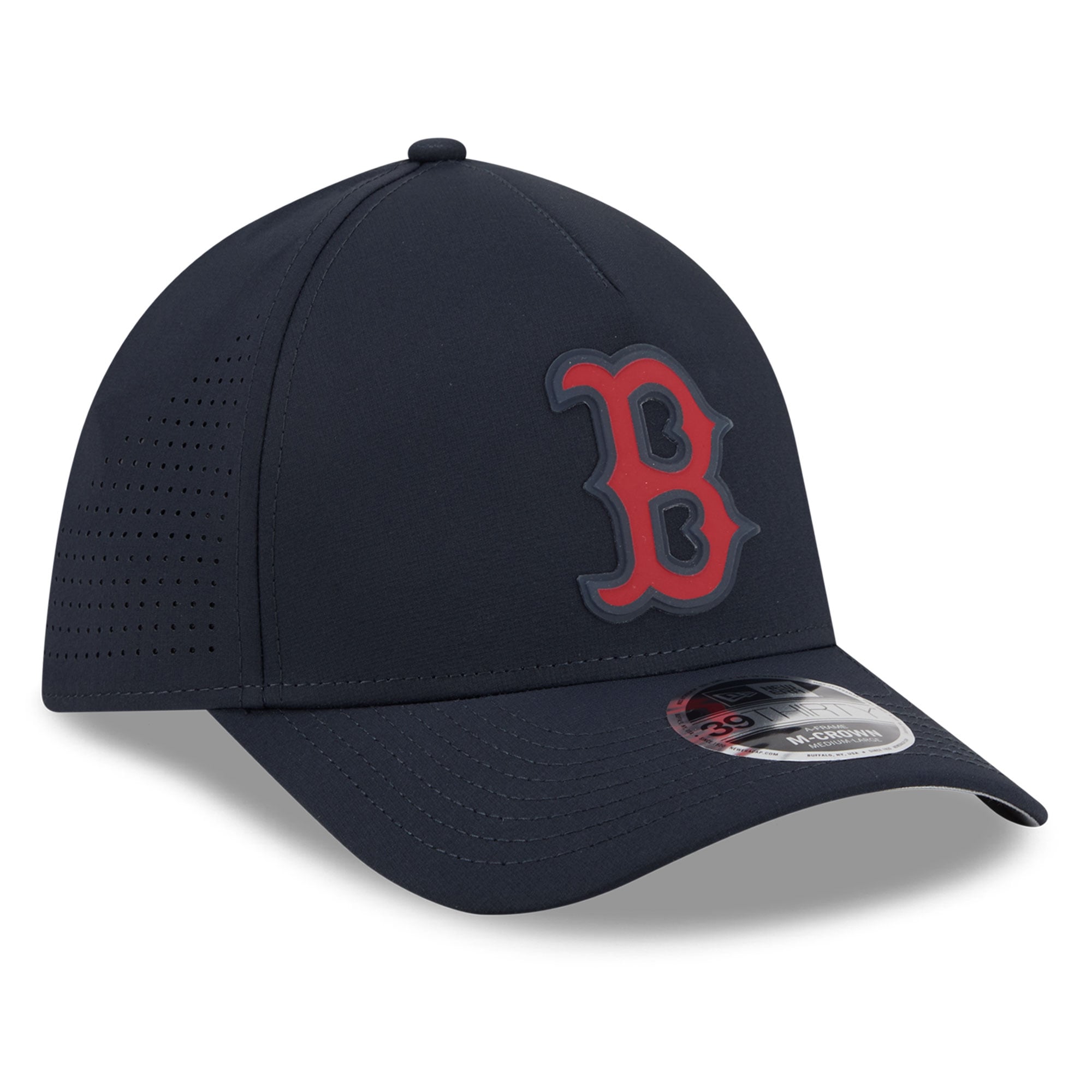 Casquette New Era 39THIRTY Flex bleu marine Boston Red Sox pour homme