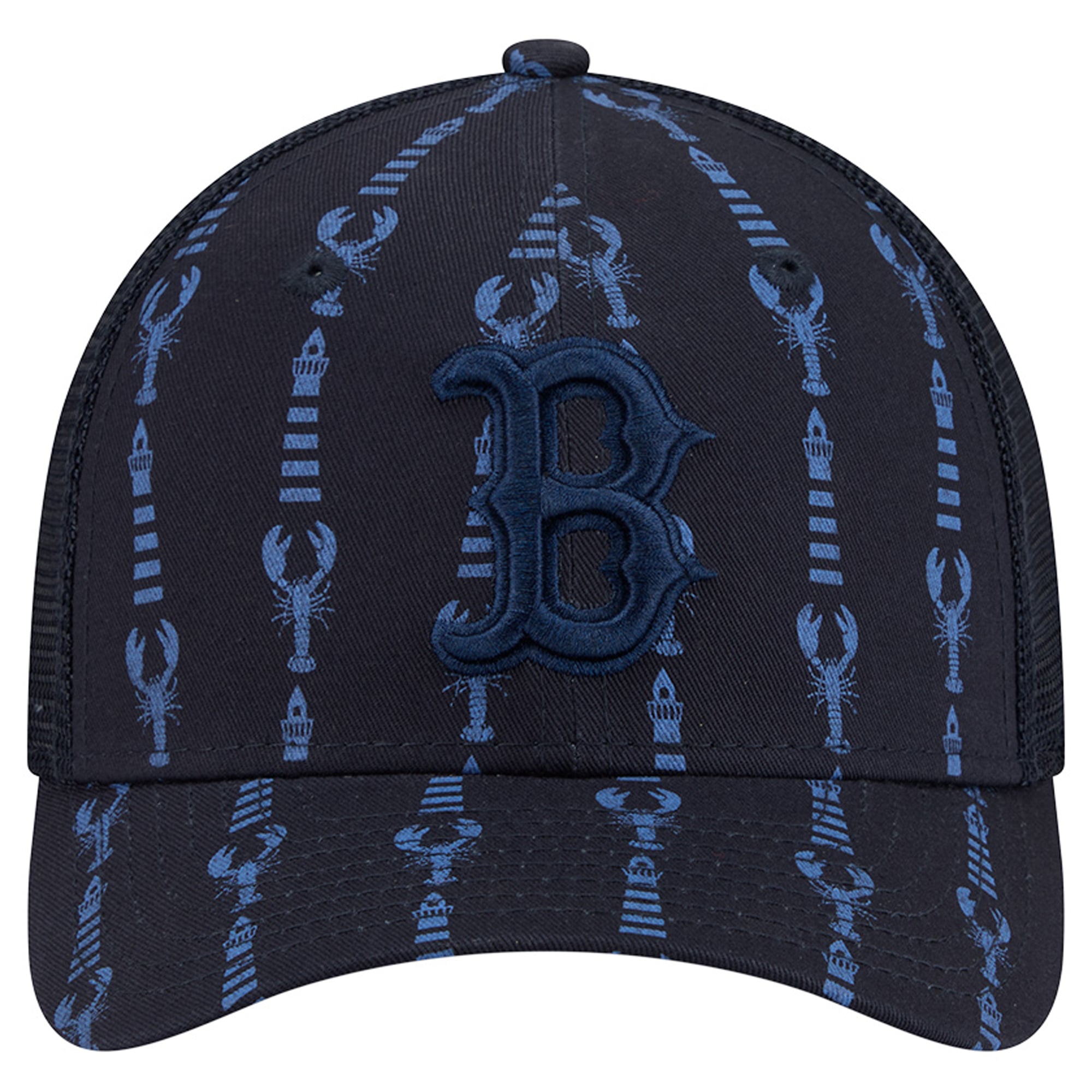 Men's New Era Navy Boston Red Sox Tonal Icon 9FORTY M-Crown Adjustable Trucker Hat