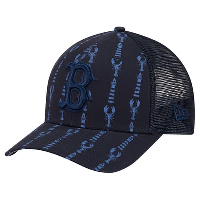 Boston Red Sox New Era Tonal Icon 9FORTY M-Crown Adjustable Trucker Hat - Navy