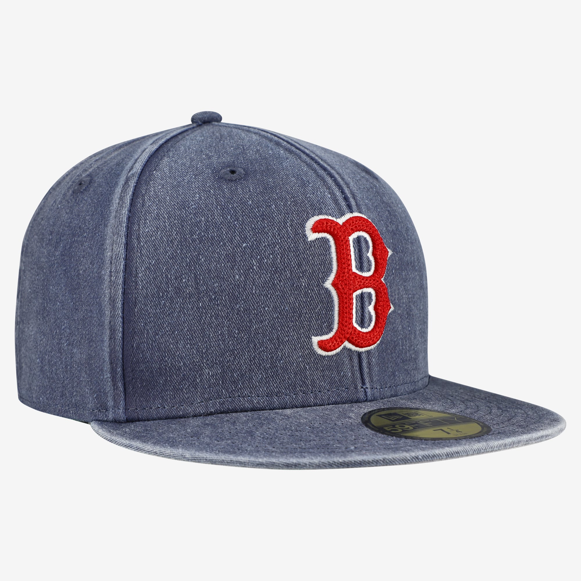 Casquette ajustée New Era 59FIFTY bleu marine pour homme, modèle Boston Red Sox.