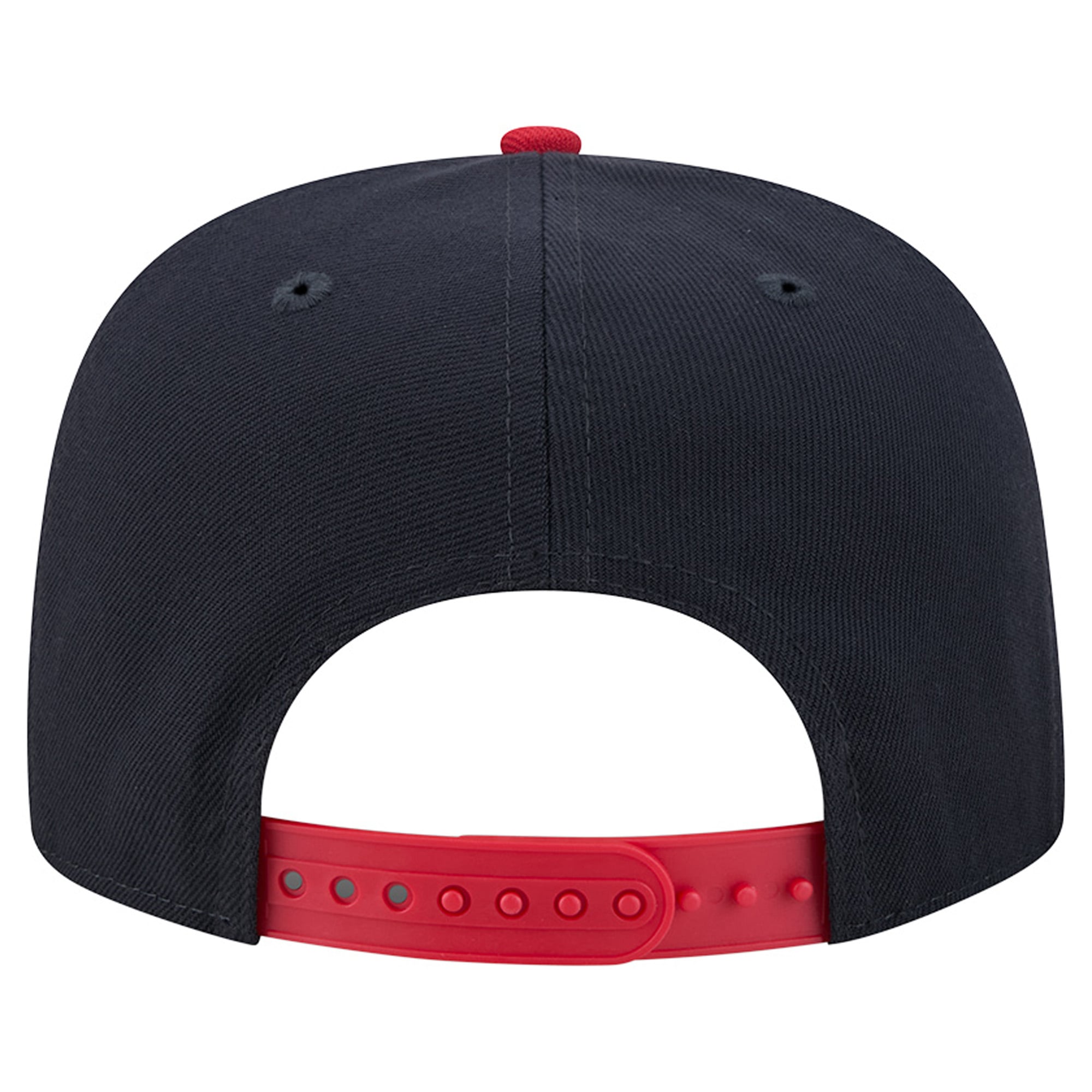 Casquette snapback New Era 9FIFTY pour homme, bleu marine/rouge, Boston Red Sox, en chenille dégradée.