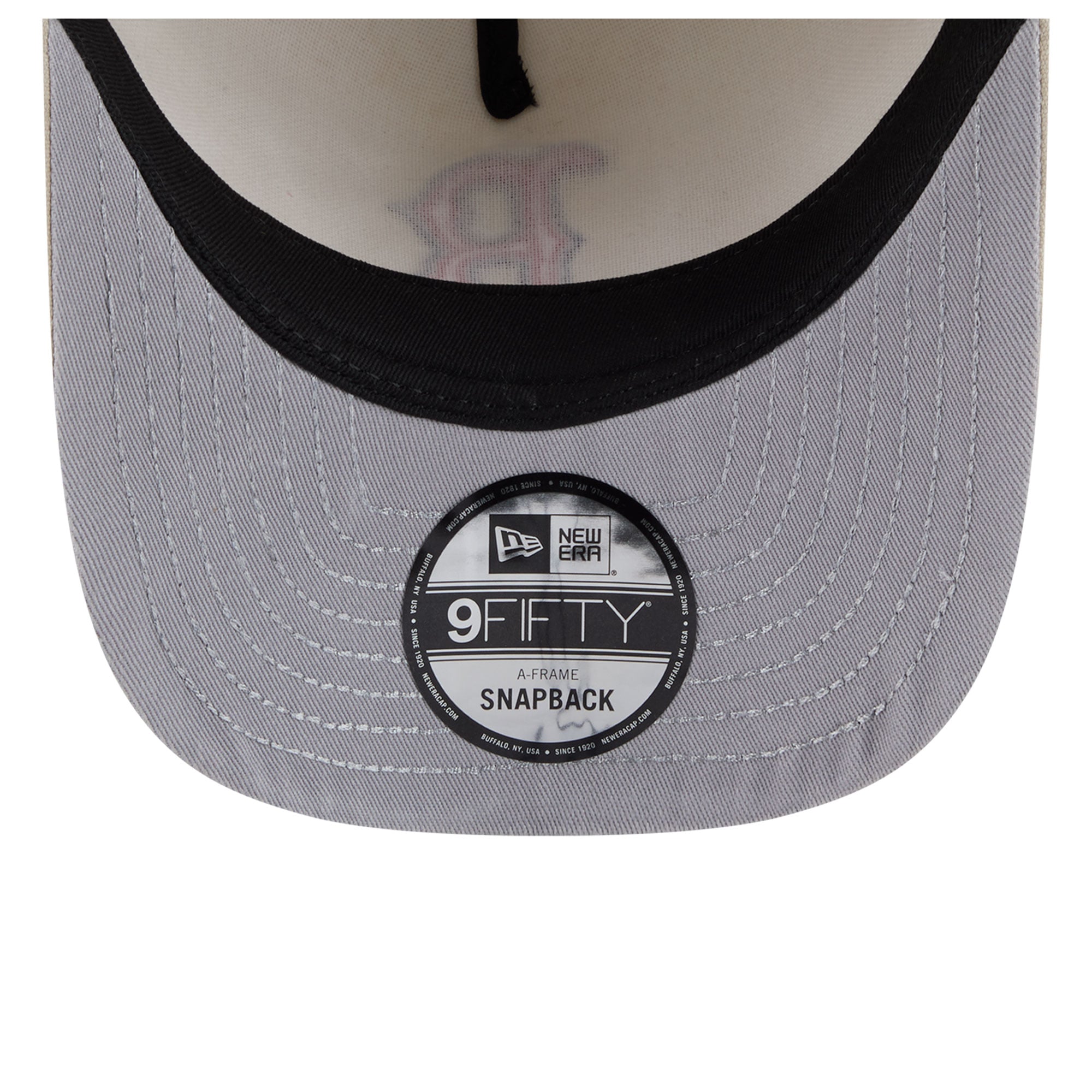 Casquette snapback New Era 9FIFTY A-Frame beige pour homme