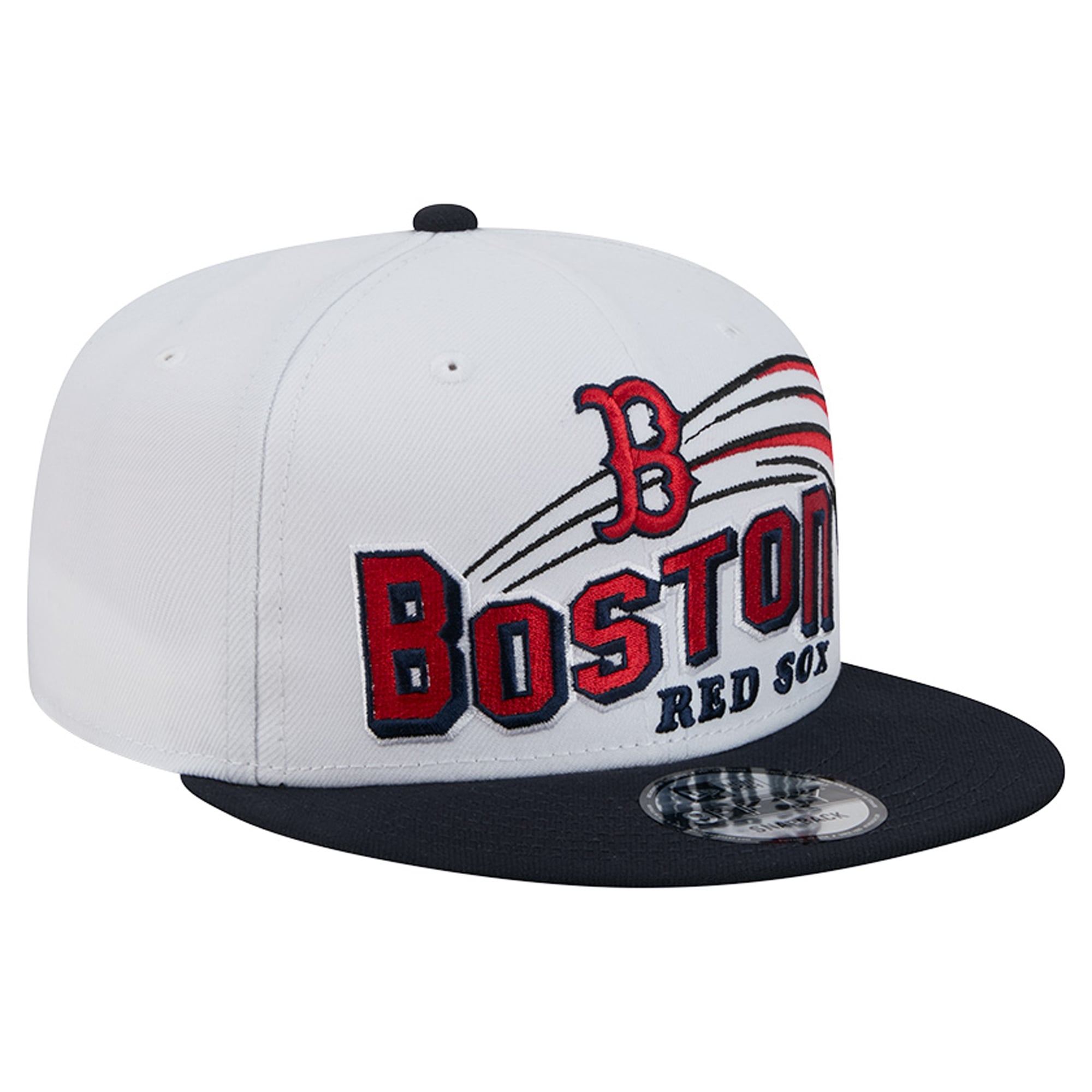 Casquette snapback New Era blanche Boston Red Sox Retro Sweep 9FIFTY pour homme