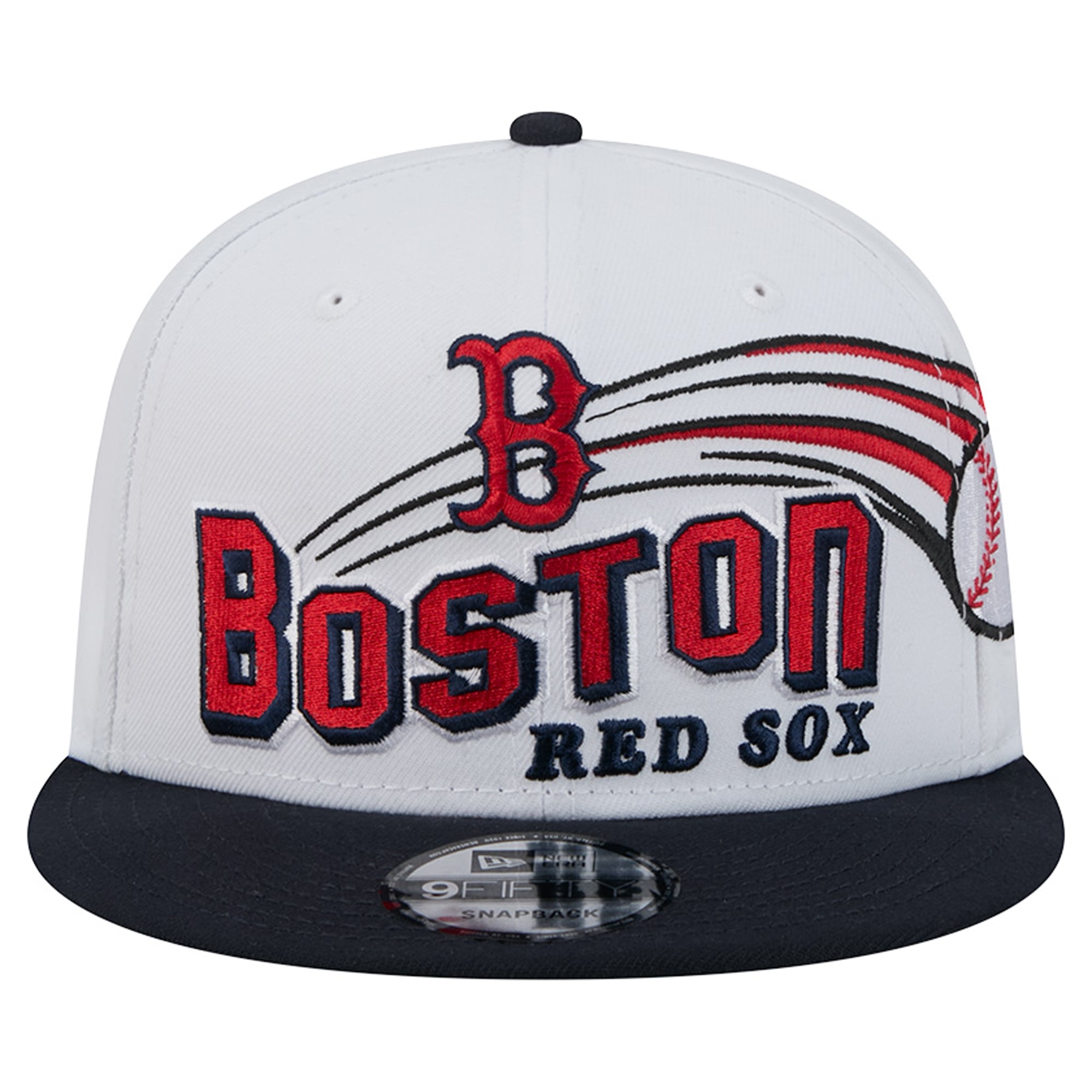 Casquette snapback New Era blanche Boston Red Sox Retro Sweep 9FIFTY pour homme