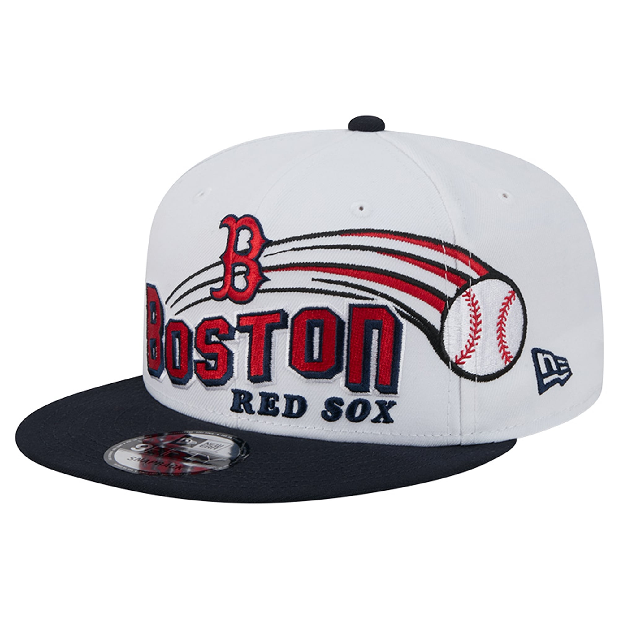 Casquette snapback New Era blanche Boston Red Sox Retro Sweep 9FIFTY pour homme