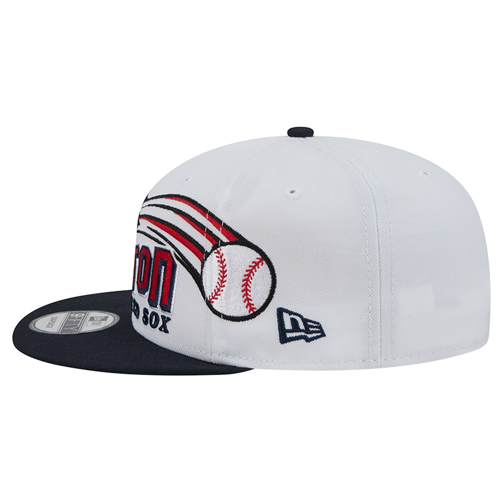 Casquette snapback New Era blanche Boston Red Sox Retro Sweep 9FIFTY pour homme
