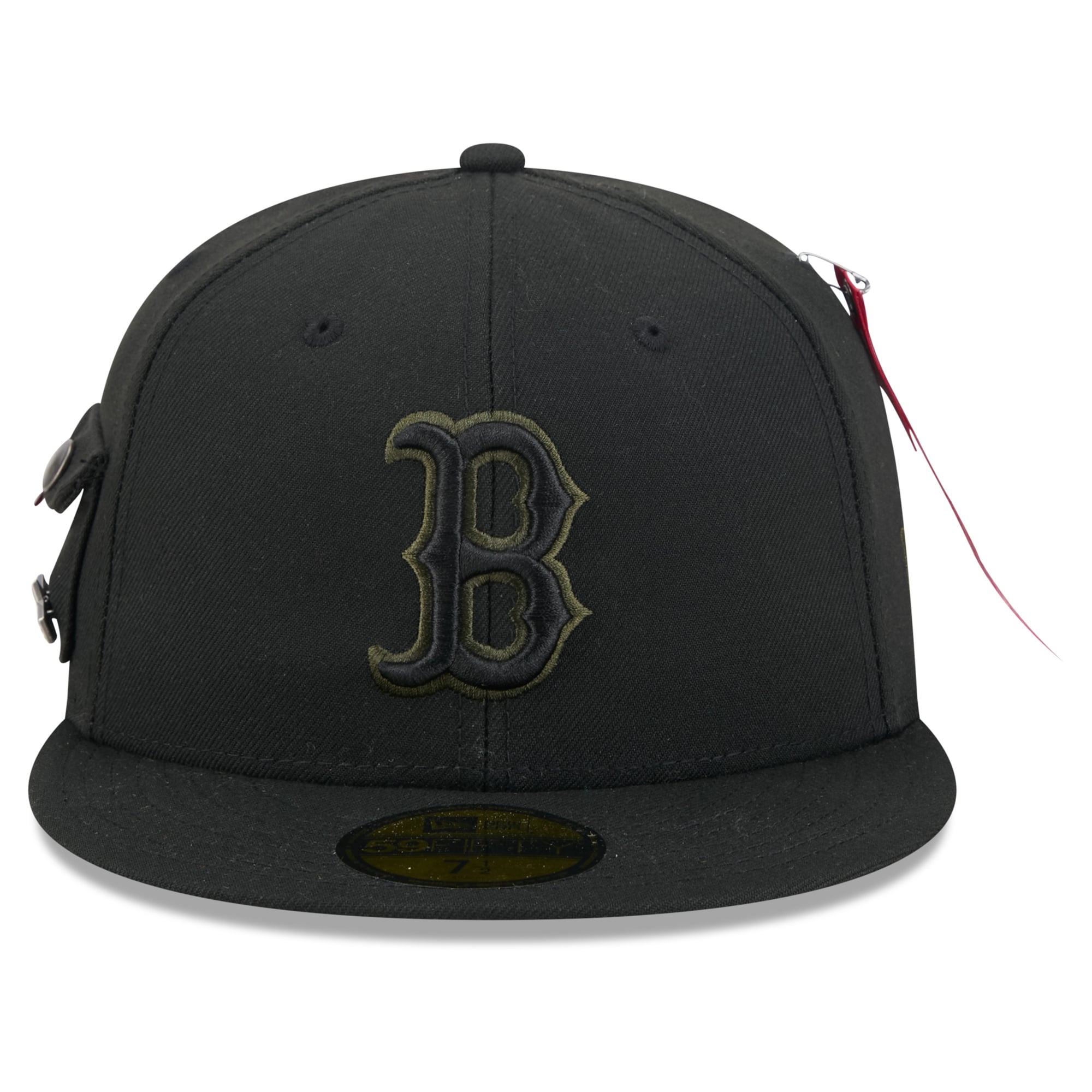 Men's New Era x Alpha Industries Black Boston Red Sox 59FIFTY Fitted Hat