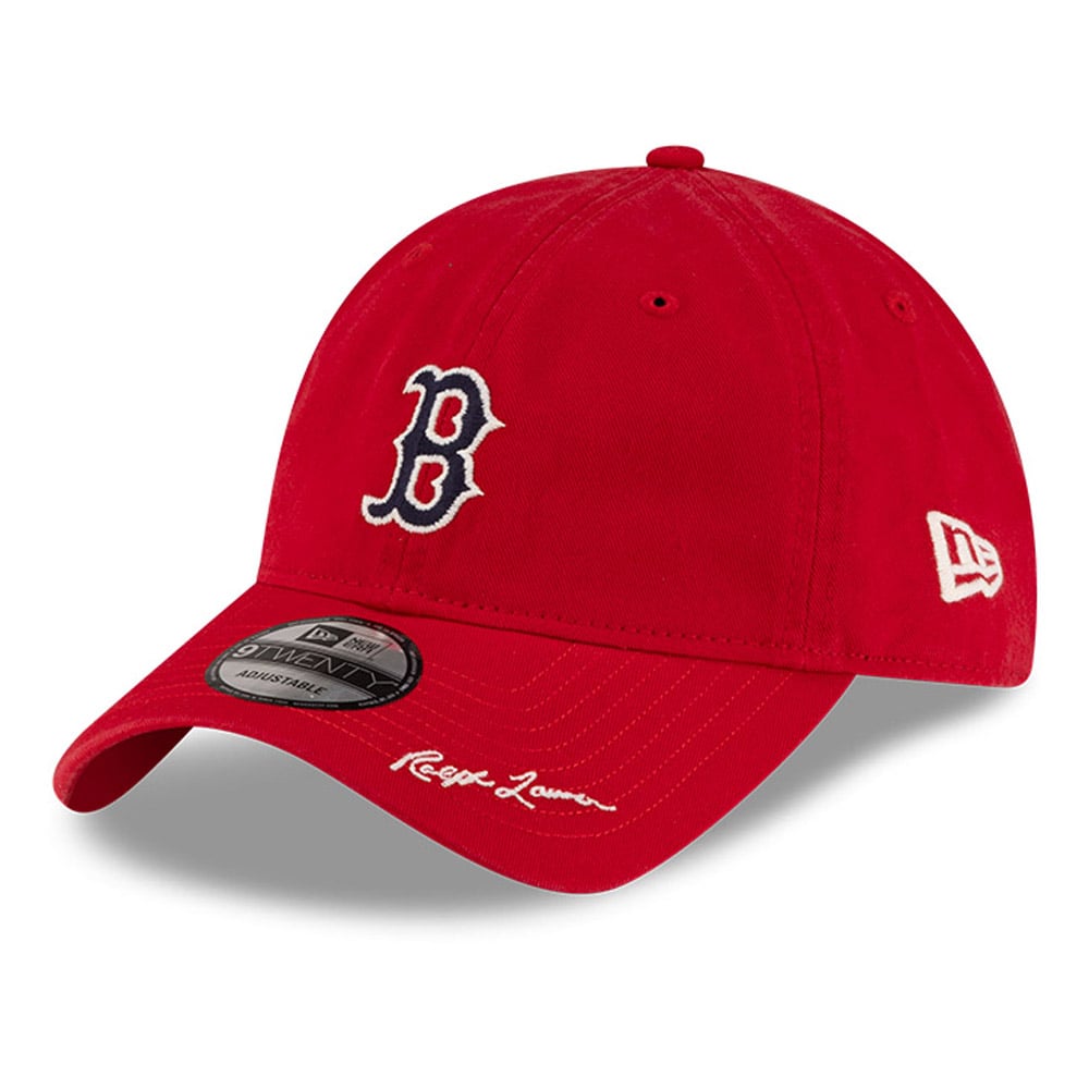 Casquette ajustable New Era x Ralph Lauren Red Boston Red Sox 9TWENTY pour homme