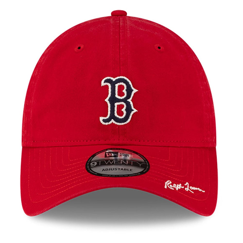Casquette ajustable New Era x Ralph Lauren Red Boston Red Sox 9TWENTY pour homme