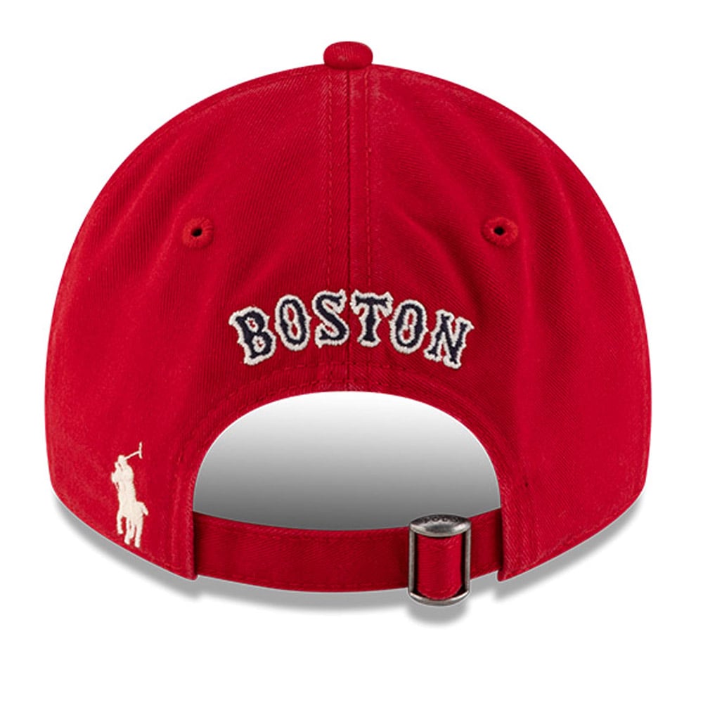 Casquette ajustable New Era x Ralph Lauren Red Boston Red Sox 9TWENTY pour homme