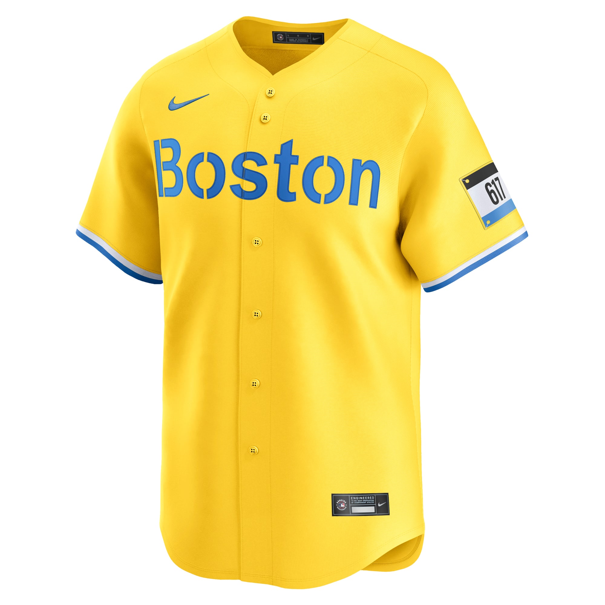 Men's Nike David Ortiz Yellow Boston Red Sox Alternate 3 Limited Jersey