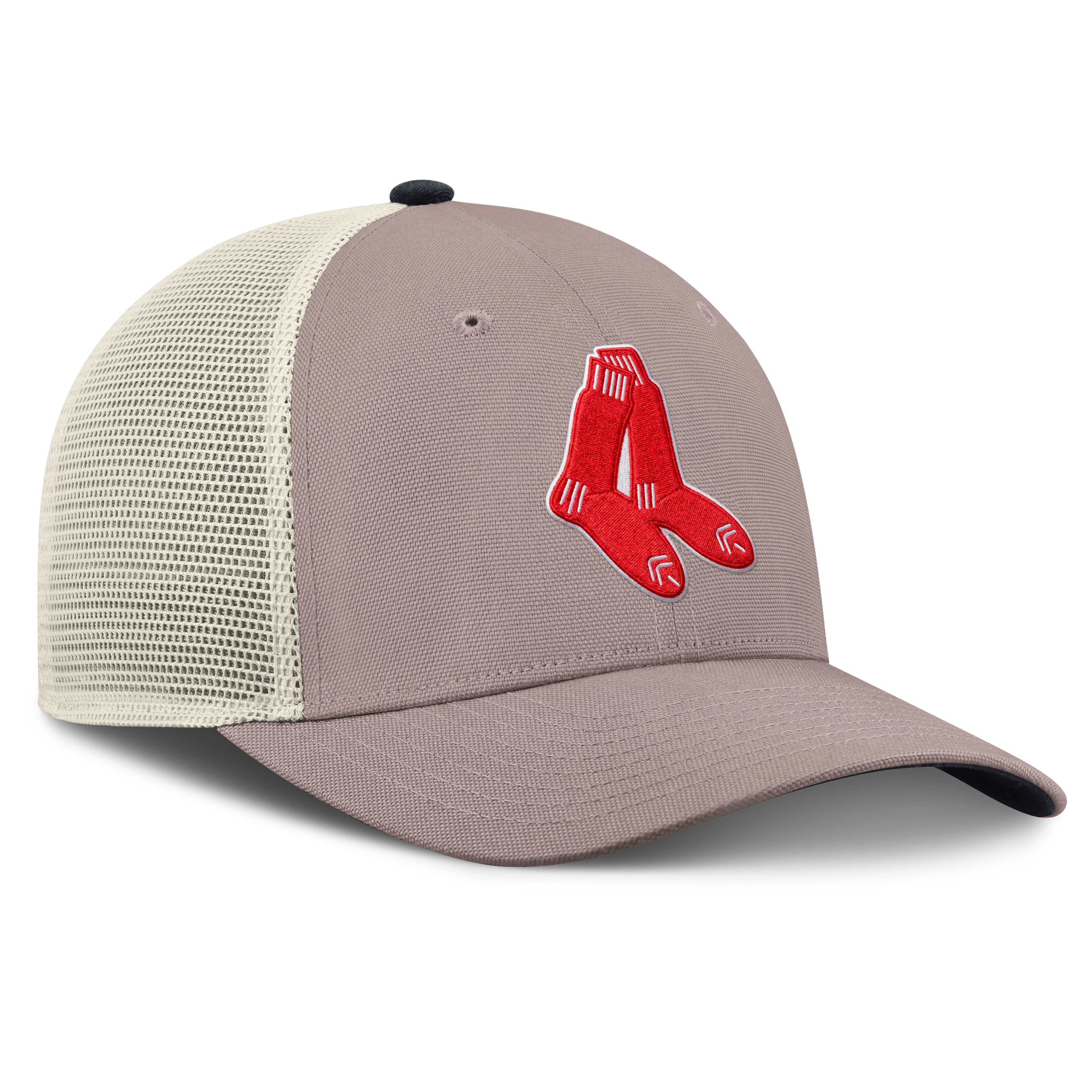Casquette trucker ajustable Nike kaki Boston Red Sox Cooperstown Rise pour homme