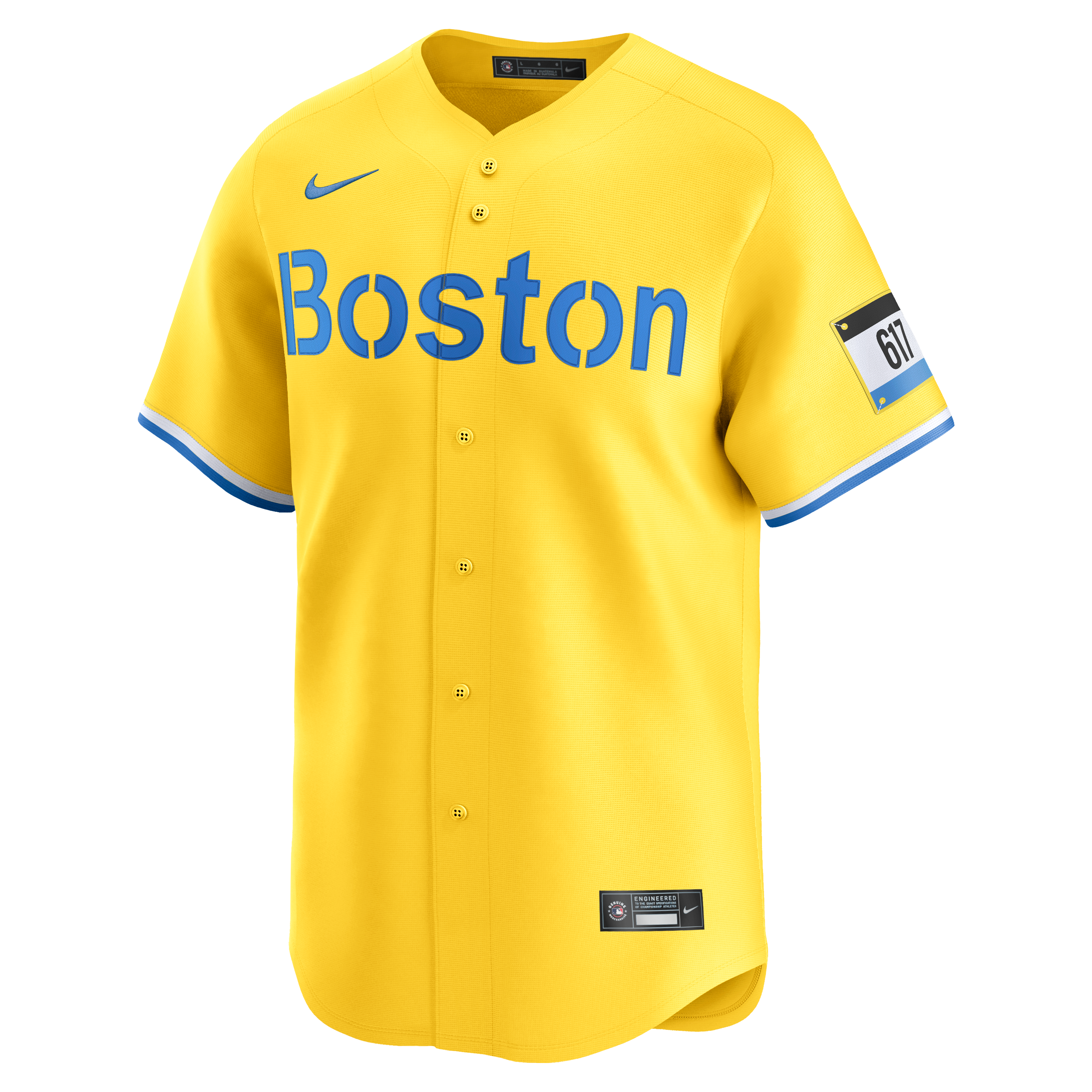 Men's Nike Kristian Campbell Gold Boston Red Sox Alternate Limited Jersey