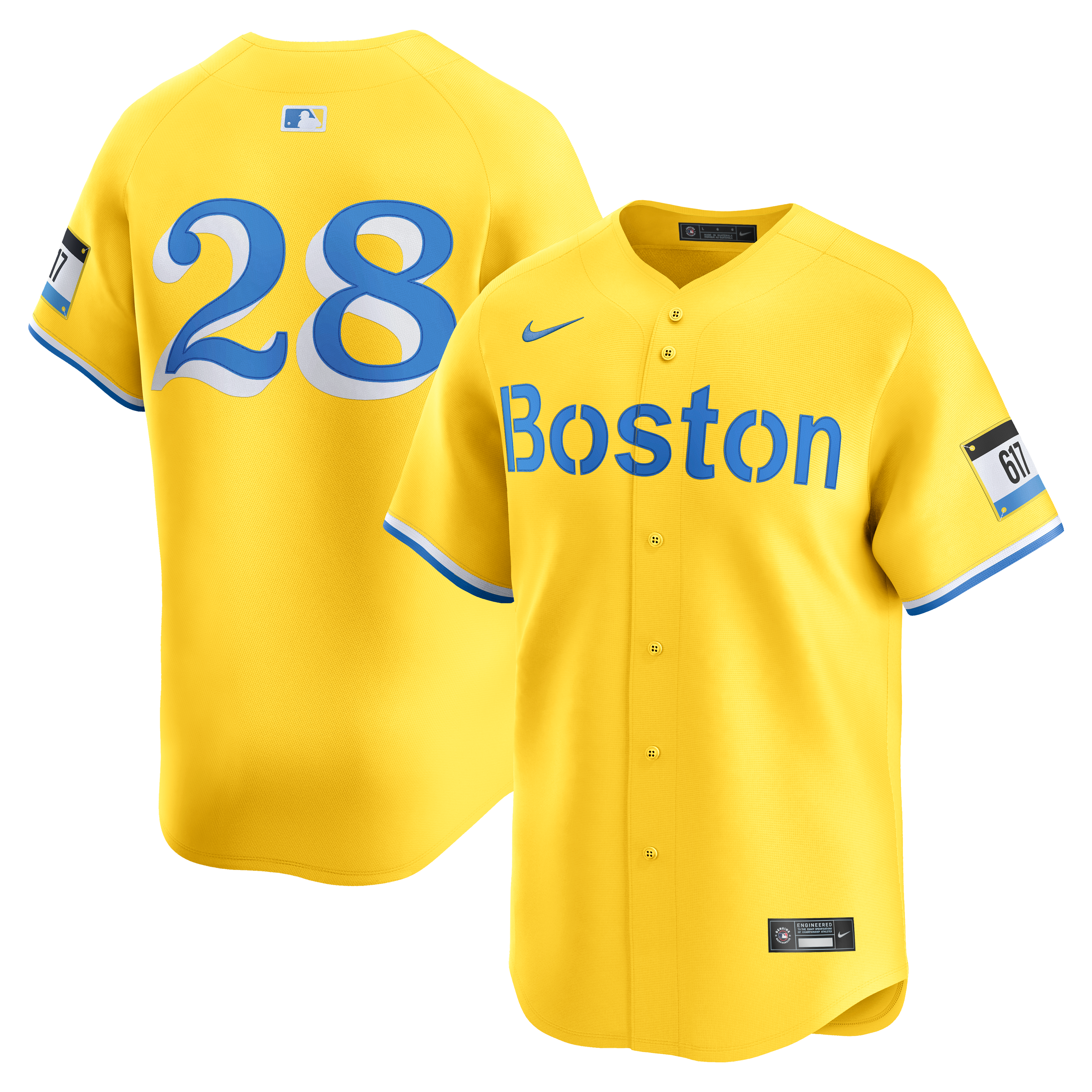 Men's Nike Kristian Campbell Gold Boston Red Sox Alternate Limited Jersey