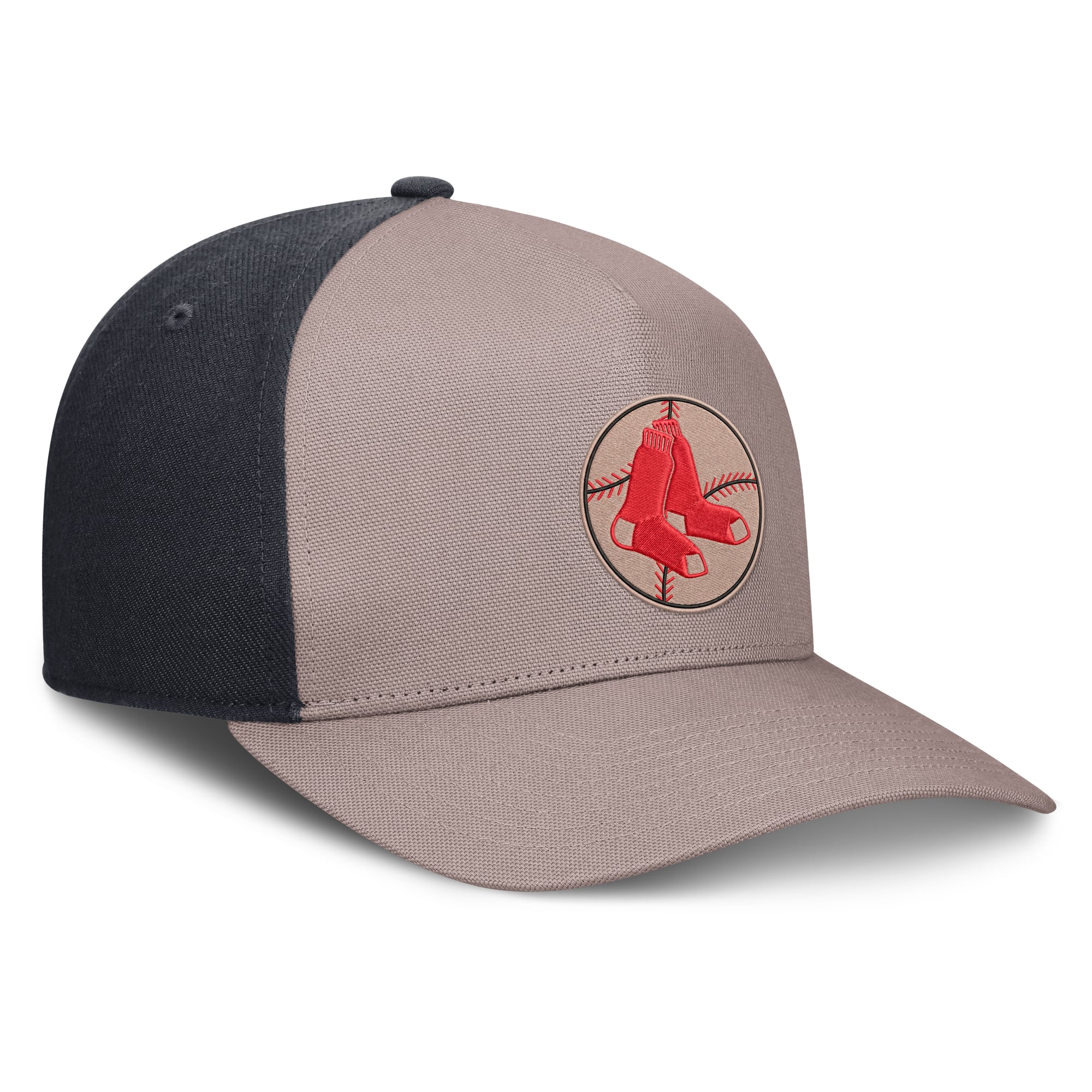 Casquette ajustable Nike marron clair/marine Boston Red Sox Cooperstown Rise A-Frame pour homme
