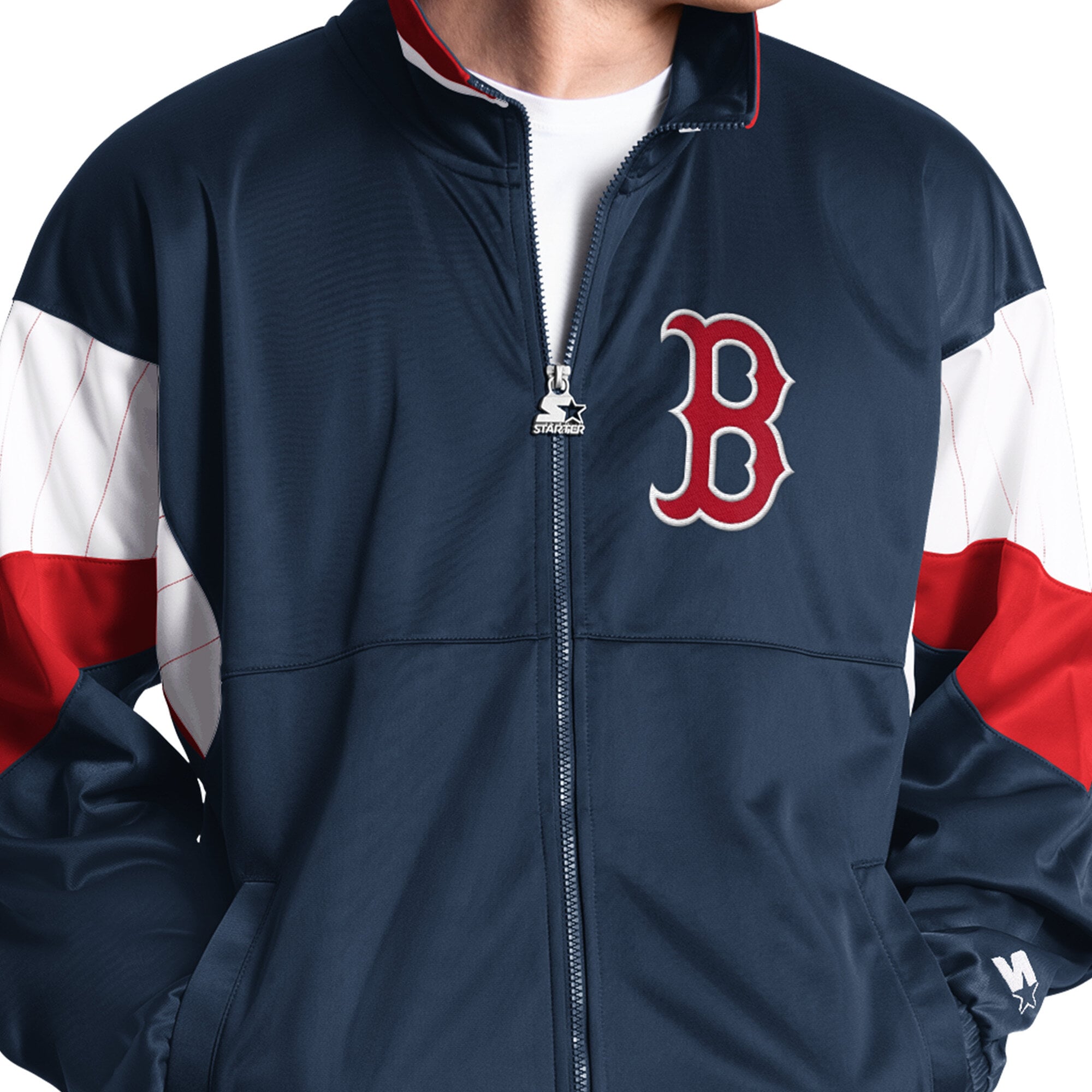 Veste de survêtement zippée intégrale Starter Navy Boston Red Sox Legacy pour homme