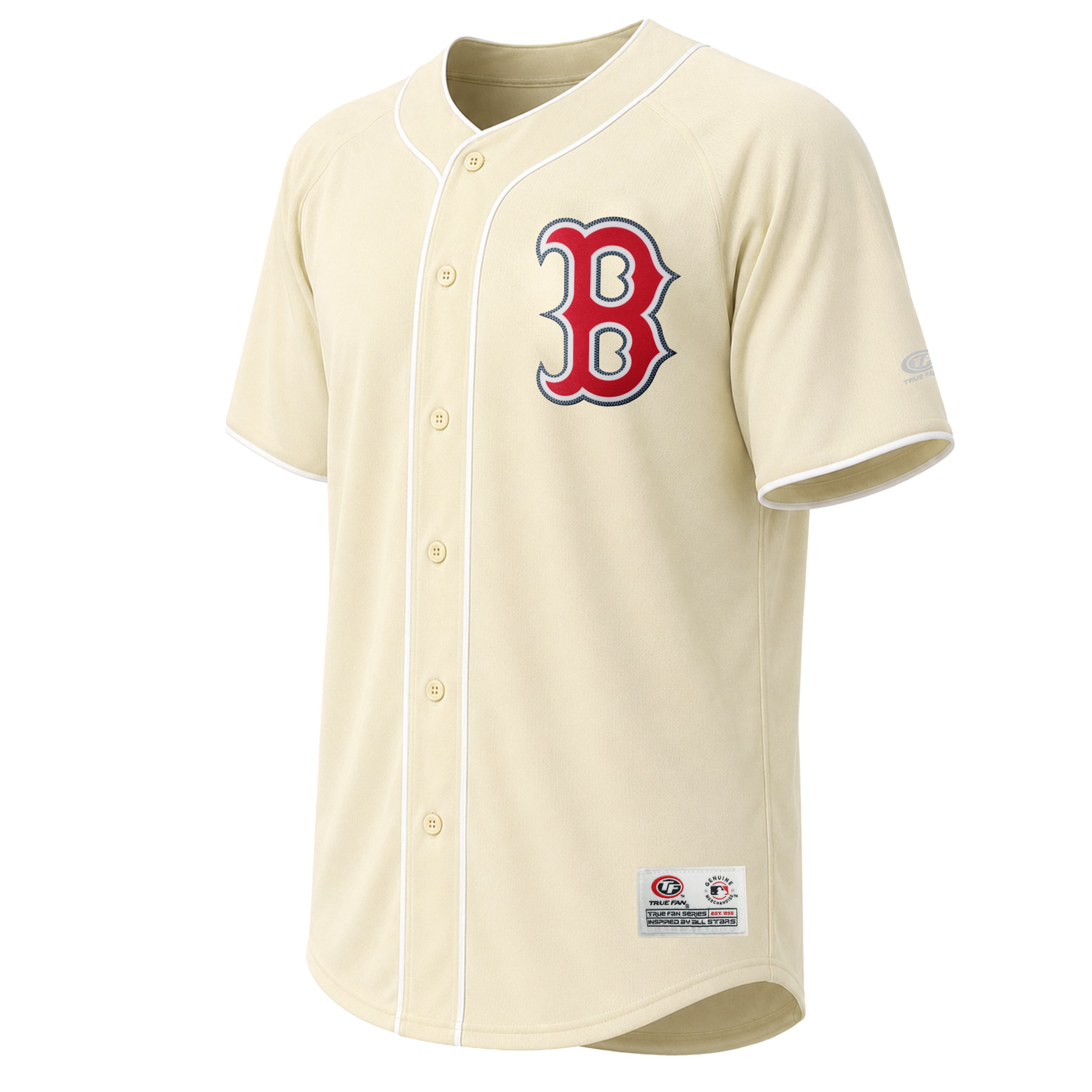 Maillot de mode pour homme Stitches couleur crème des Red Sox Boston