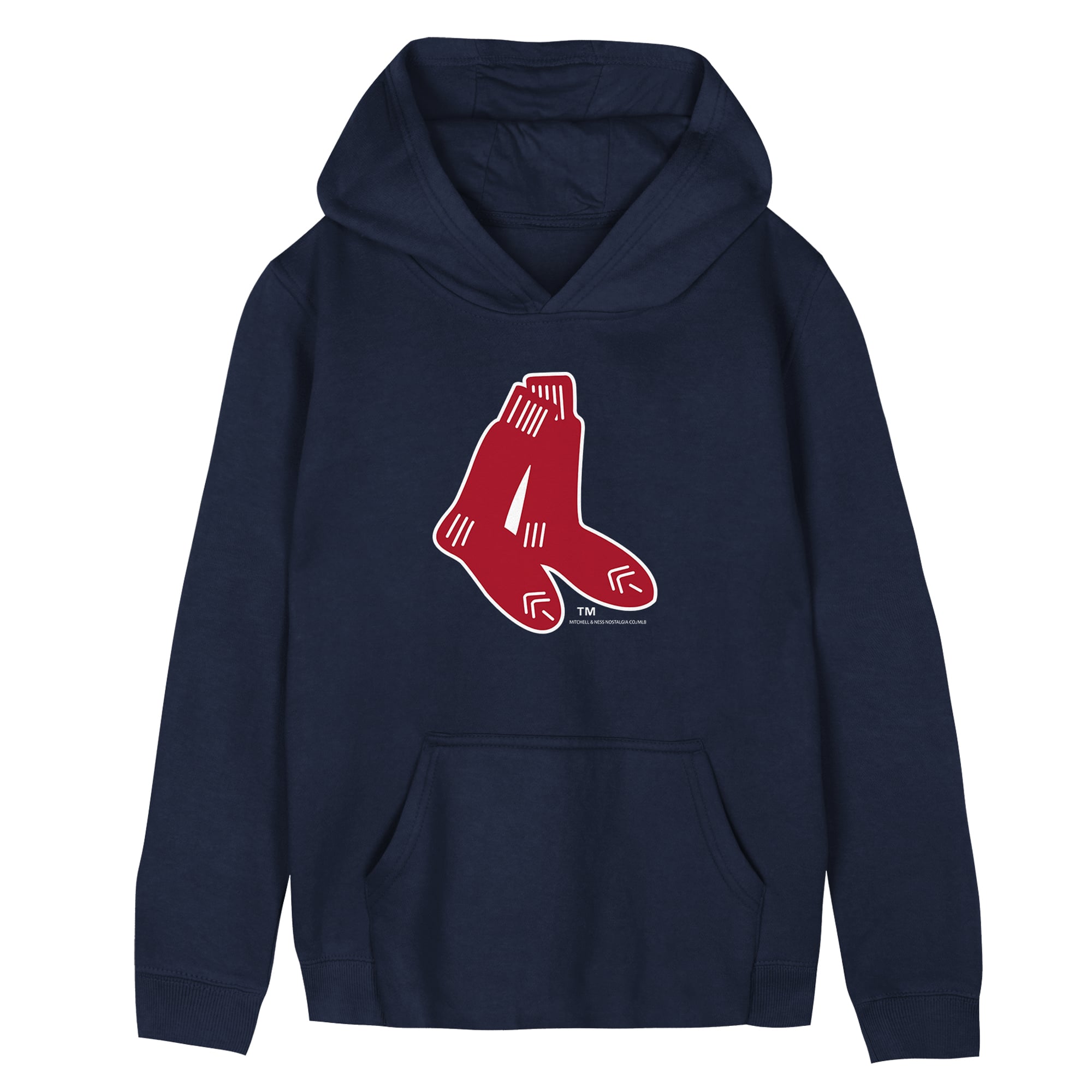 Sweat à capuche rétro Mitchell & Ness bleu marine Boston Red Sox pour enfants d'âge préscolaire
