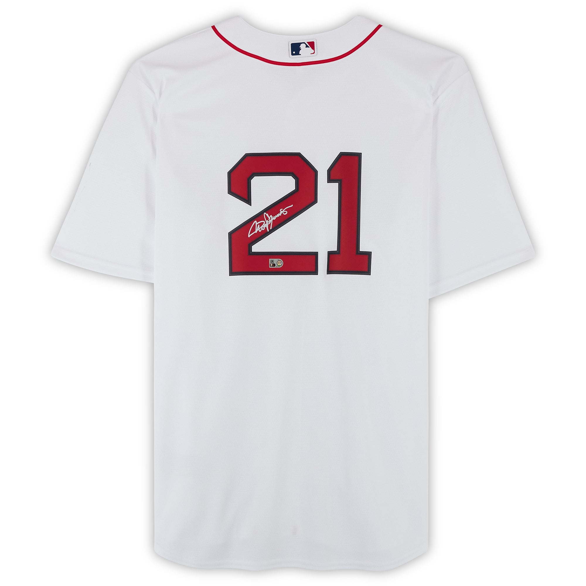 Roger Clemens Boston Red Sox Autographed White Nike Replica Jersey