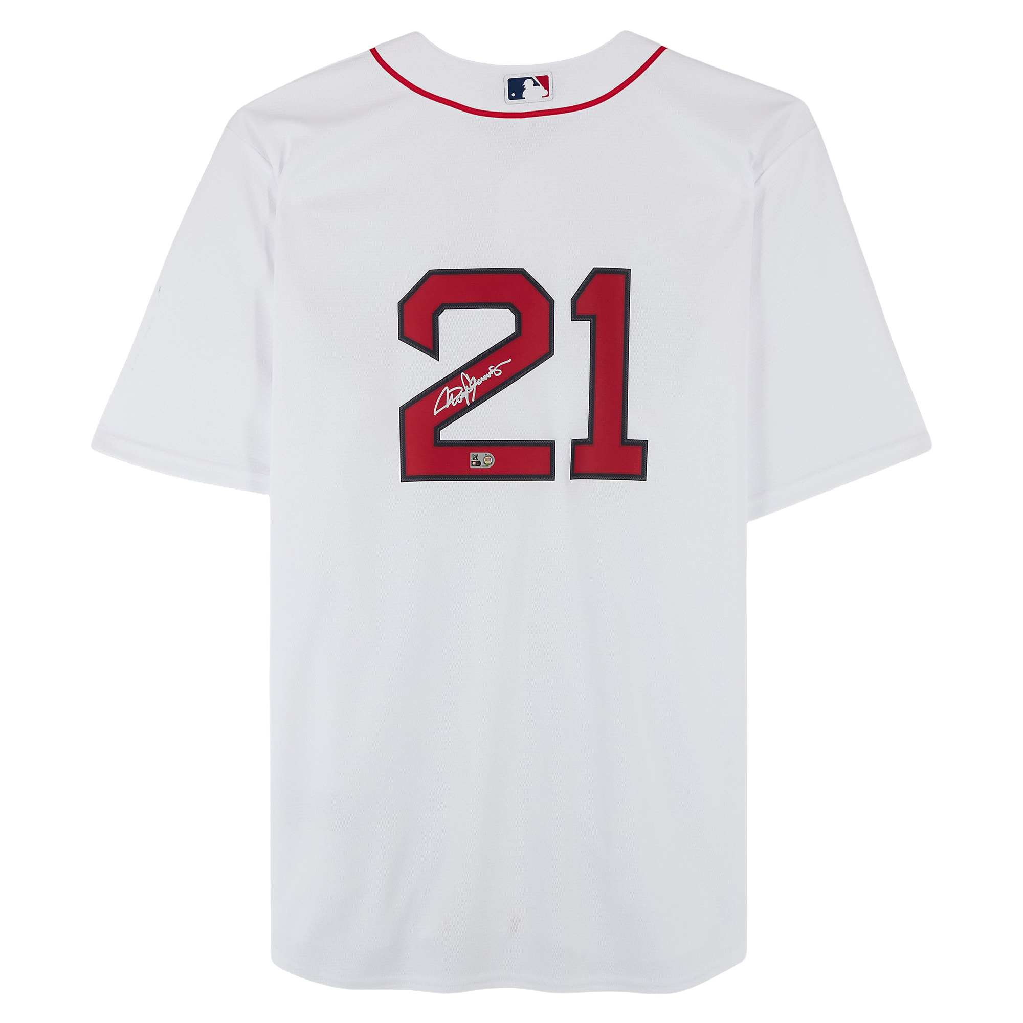Roger Clemens Boston Red Sox Autographed White Nike Replica Jersey