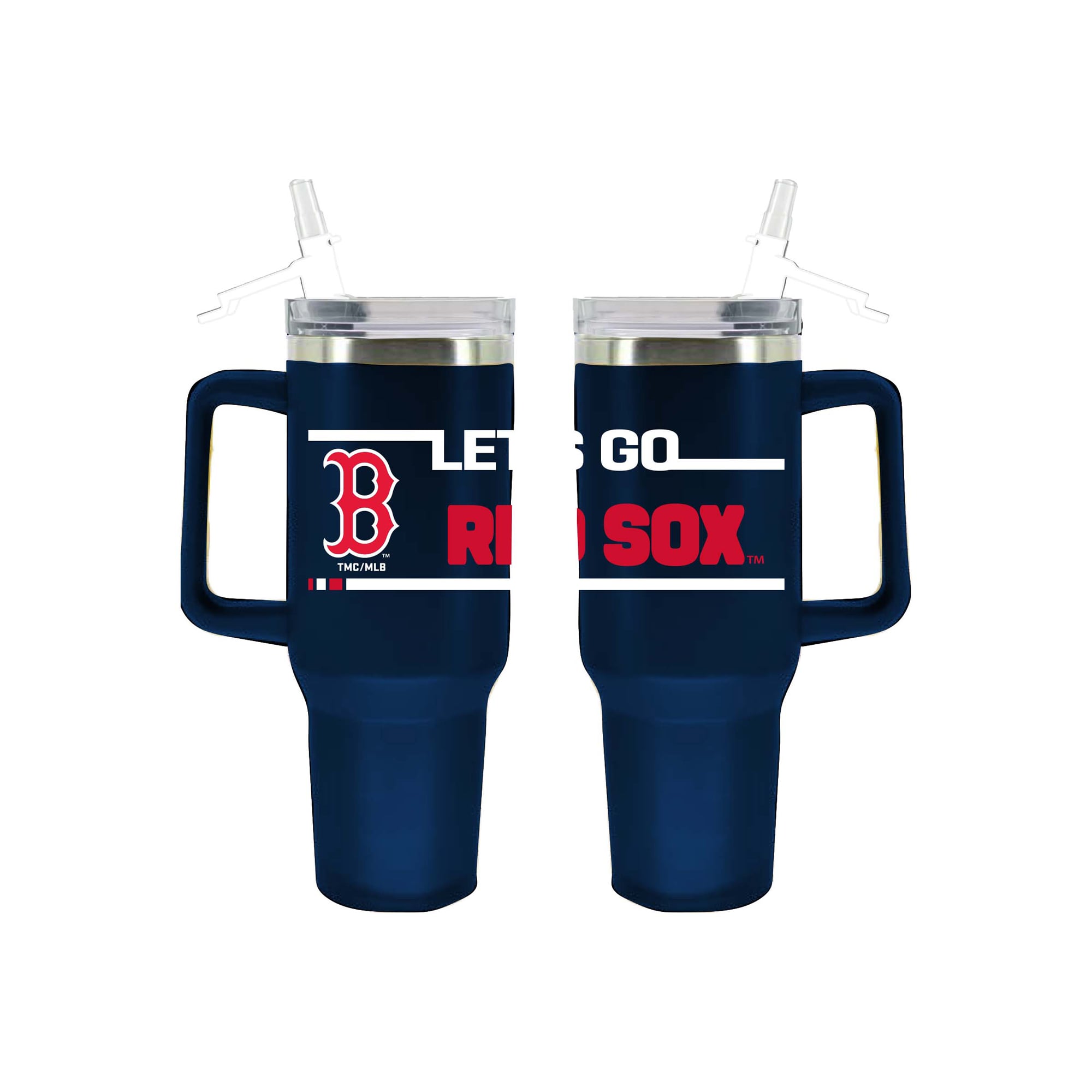 The Memory Company Boston Red Sox 40oz. Stainless Steel Team Color Tumbler with Flip Straw