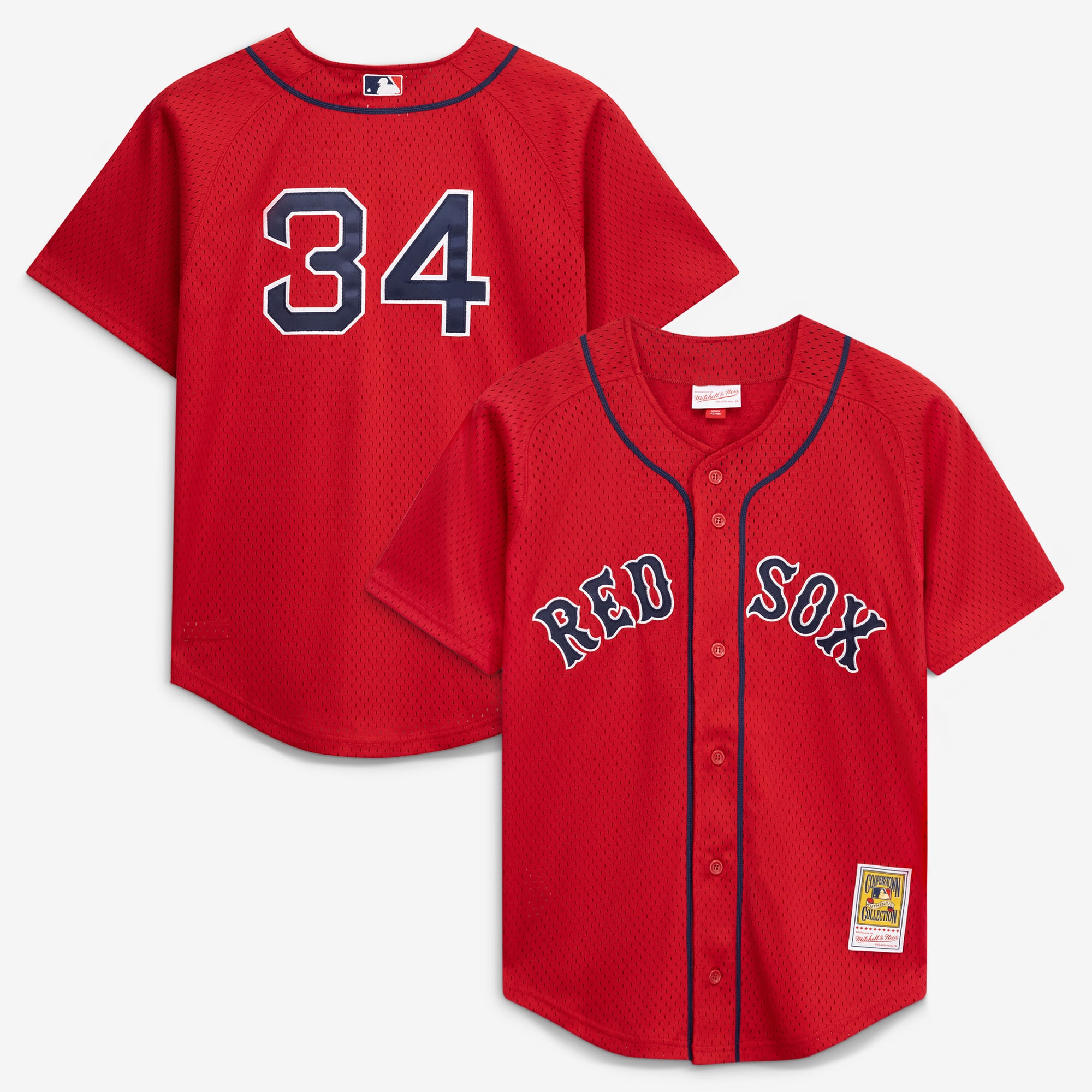Toddler Mitchell & Ness David Ortiz Red Boston Sox Cooperstown Collection Mesh Batting Practice Jersey