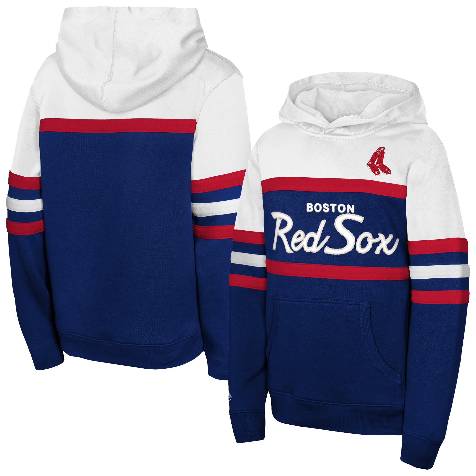 Sweat à capuche Mitchell & Ness bleu marine pour tout-petit, représentant l'entraîneur-chef des Red Sox de Boston