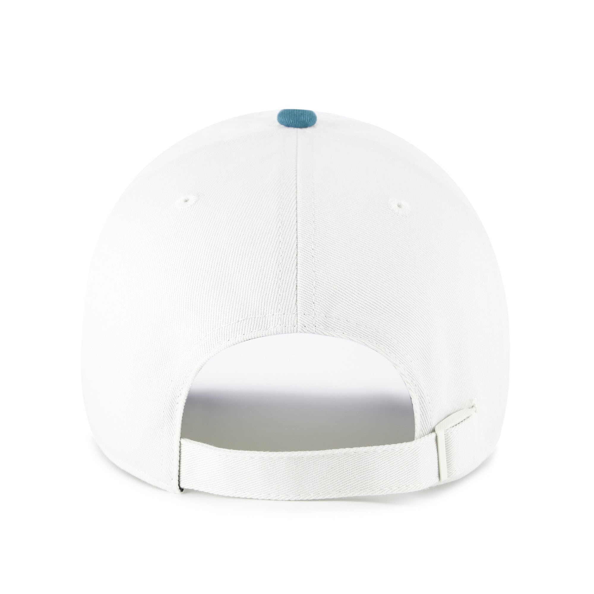 Unisex '47 White/Teal Boston Red Sox Contemporary Tonal Clean Up Adjustable Hat