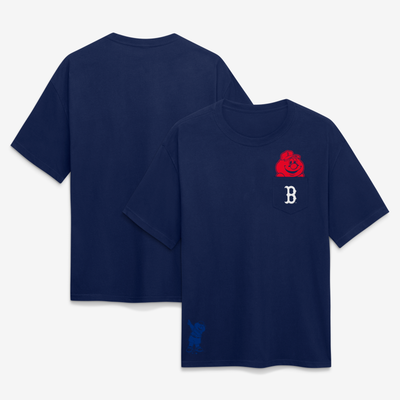  Boston Red Sox Fanatics Unisex Pocket Mascot T-Shirt - Navy